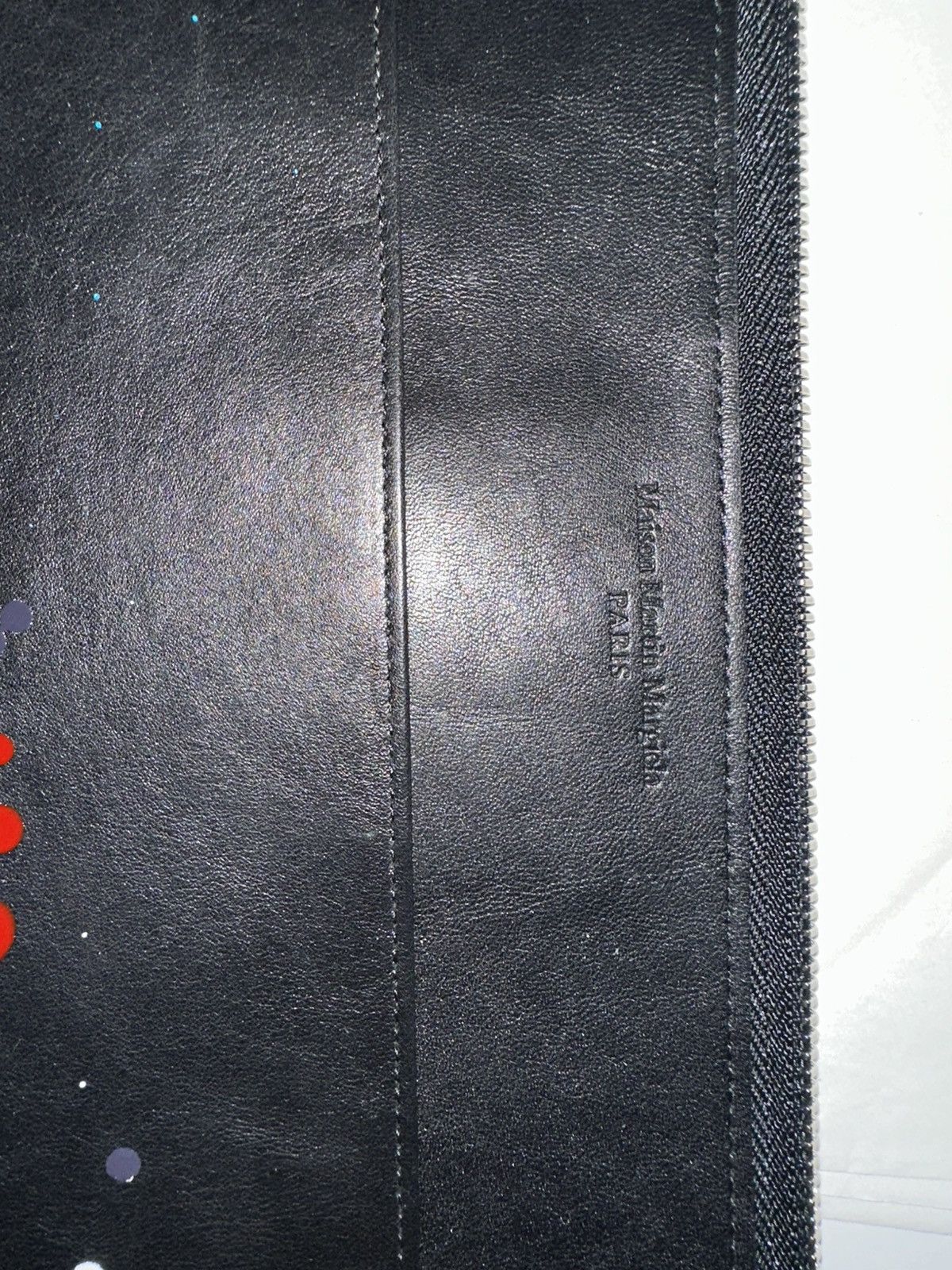 Maison Margiela Maison Martin Margiela Black Paint Splattered Clutch Bag Size ONE SIZE - 6 Thumbnail