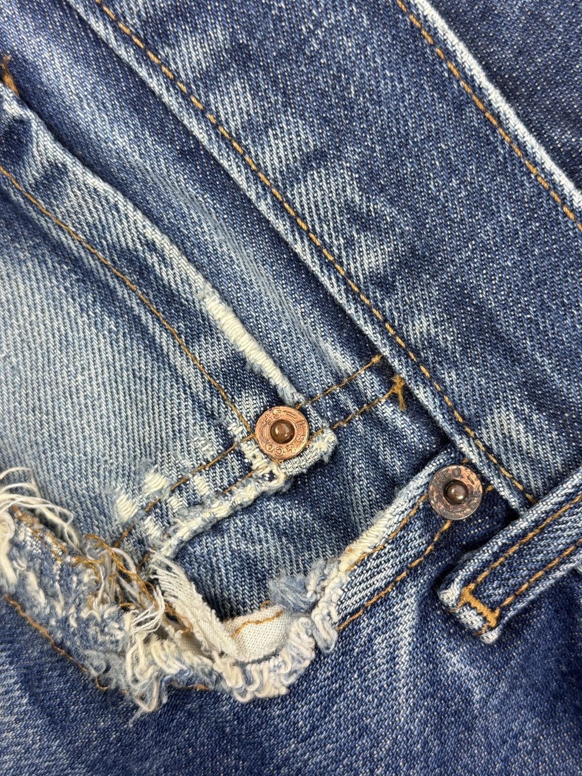 Levi's DISTRESSED VINTAGE DENIM JEANS Size US 36 / EU 52 - 6 Thumbnail