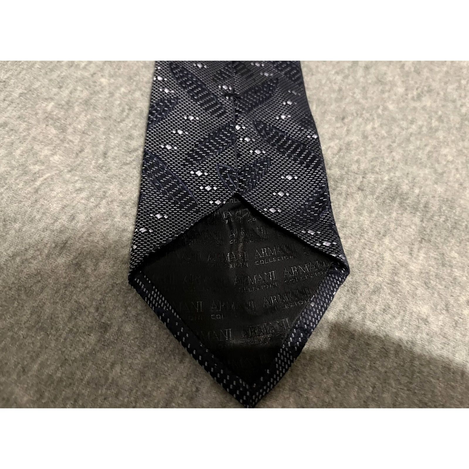 Armani Armani Collezioni Tie Men Blue 100% Silk 59" Classic Length Size ONE SIZE - 2 Thumbnail