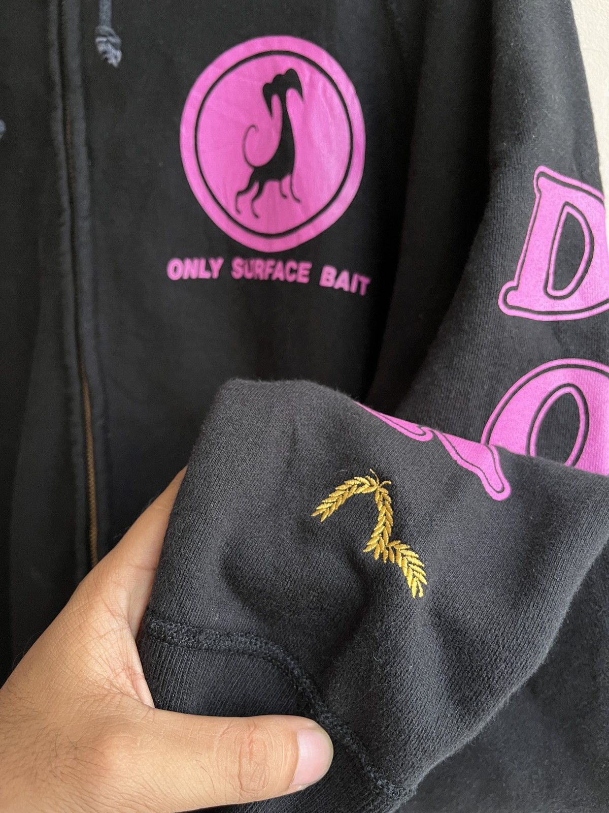 Evisu NEED GONE♻️EVISU DOWLUCK “ONLY SURFACE BAIT” ZIP HOOD Size US XXL / EU 58 / 5 - 7 Thumbnail