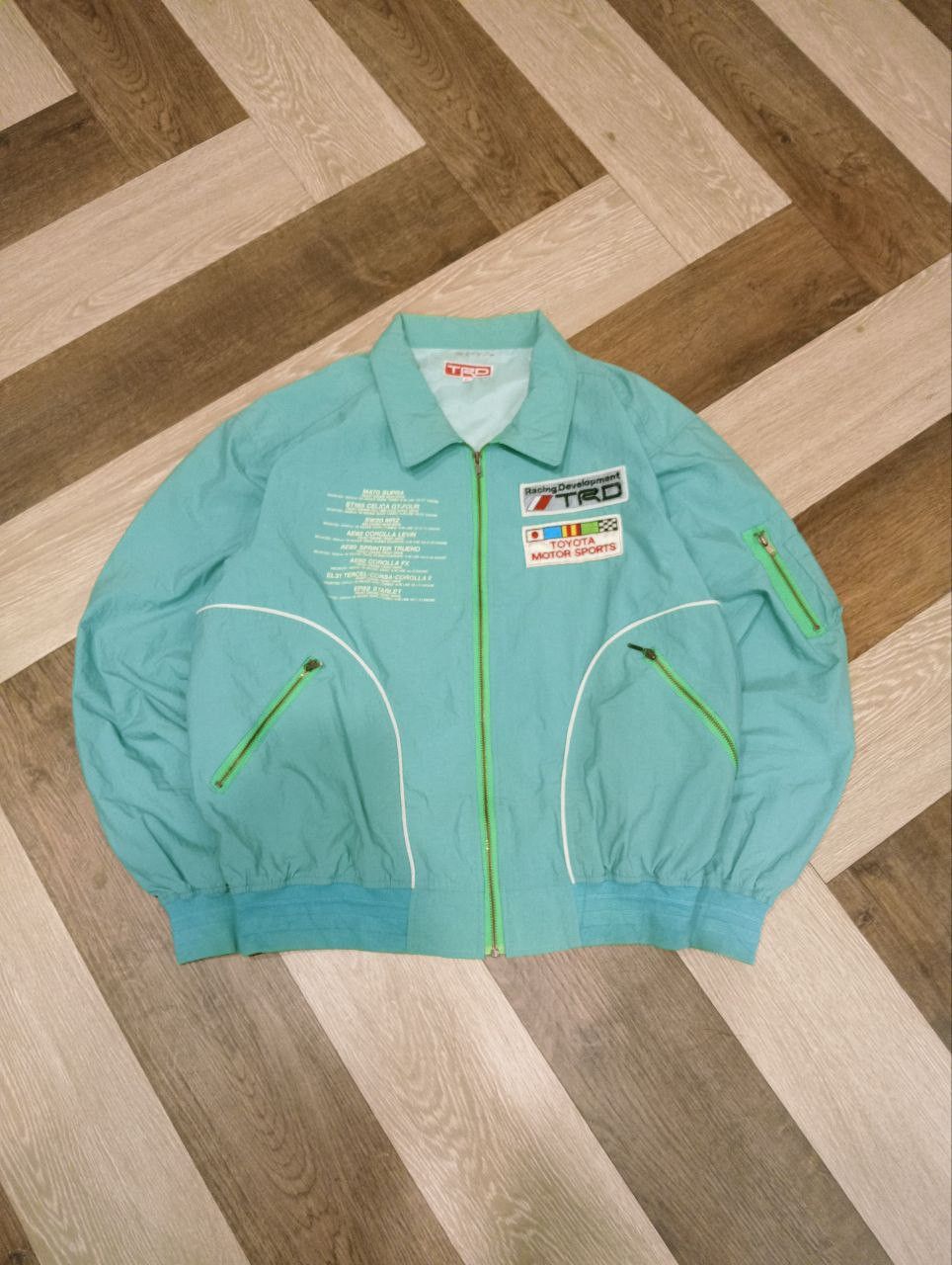Vintage VINTAGE TRD TOYOTA MOTOR SPORTS BOMBER JACKET Size US L / EU 52-54 / 3 - 1 Thumbnail