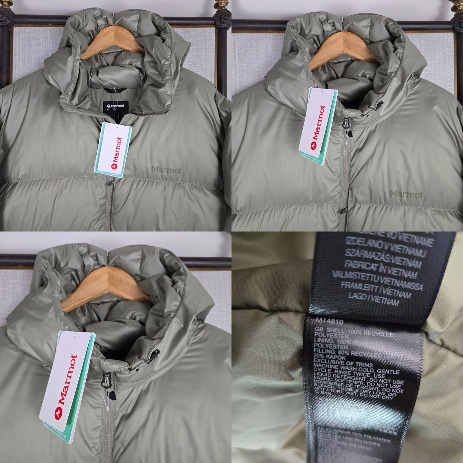Marmot MARMOT 700 Down Full Zip Hooded Jacket Green 3XT 3XL Tall Mens Winter Coat Winter Gear Size US XXL / EU 58 / 5 - 10 Thumbnail