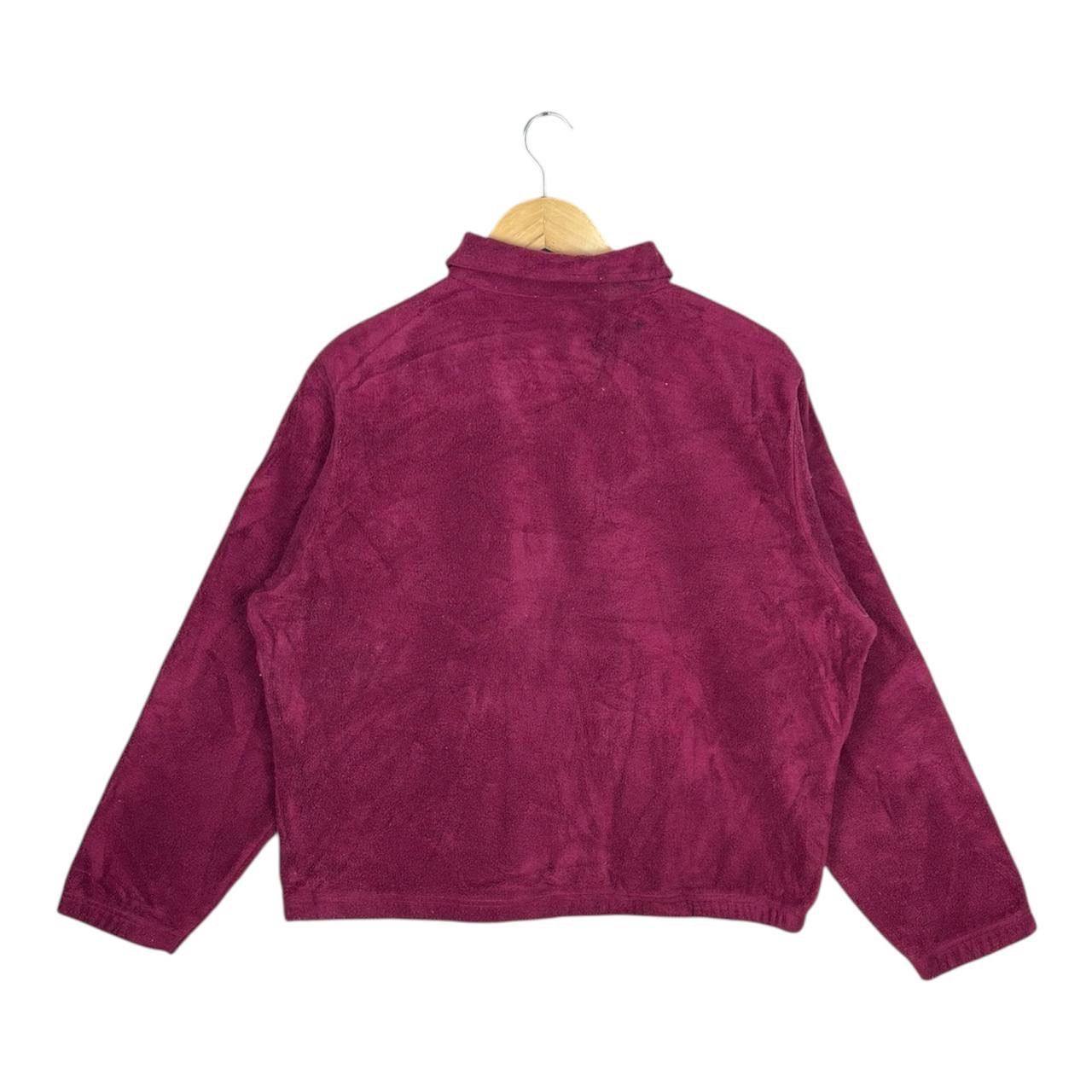 Polo Ralph Lauren Vintage Polo Ralph Lauren Burgundy Red Zip Up Fleece Jacket Size US L / EU 52-54 / 3 - 2 Thumbnail