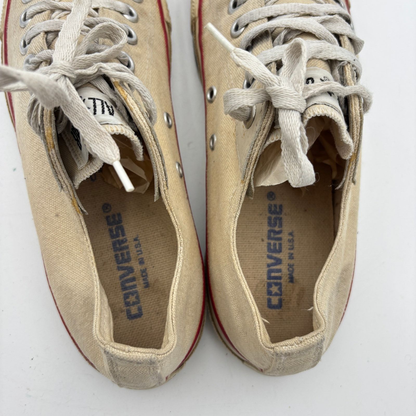 Converse Vintage 90s Converse Chuck Taylor Low Sneakers Men's 8 White Size US 8 / EU 41 - 10 Thumbnail