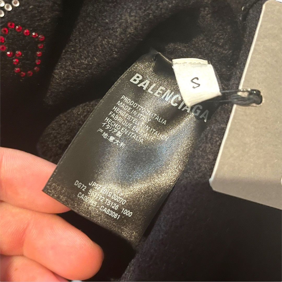Balenciaga × Designer Balenciaga I Love Paris Rhinestone Knit Sweater Size S / US 4 / IT 40 - 5 Thumbnail