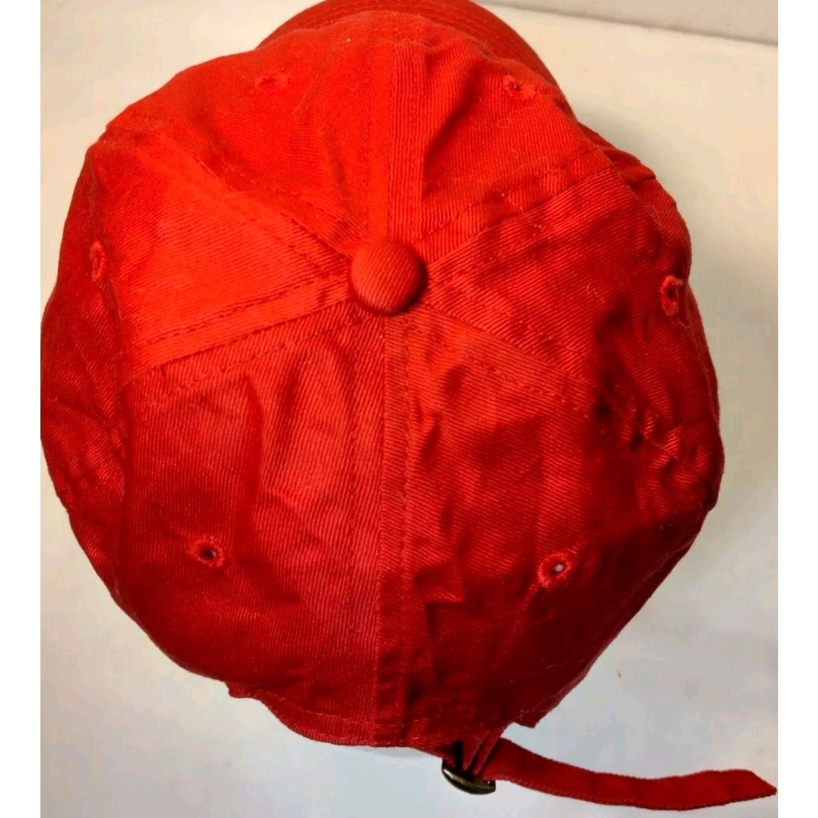 Budweiser VINTAGE Budweiser Beer Cap Hat King Of Beers Red Twill Anheuser Busch Strap Back Baseball Cap Men Adjustable Cap Red Twill Beer Budweiser Mens Cap Size ONE SIZE - 5 Thumbnail
