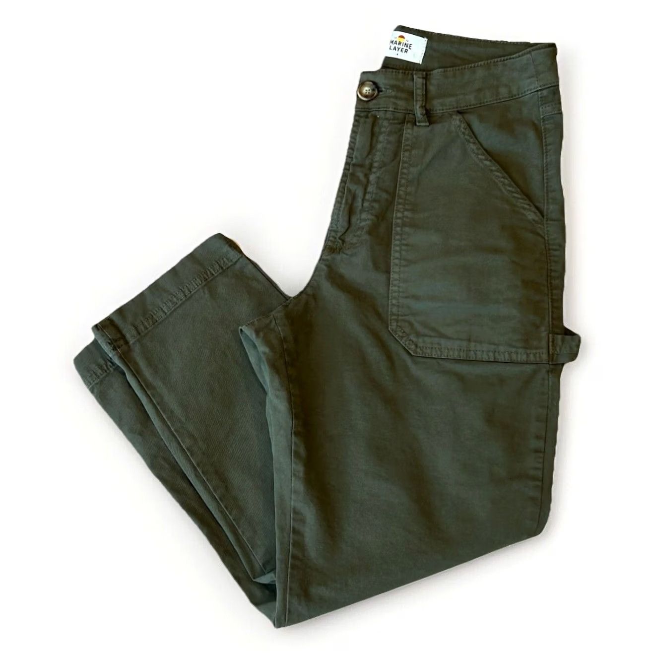 Marine Layer Marine Layer Utility Military Pant Maya Straight Olive Women’s 6 Jacket? Size 28" / US 6 / IT 42 - 2 Thumbnail