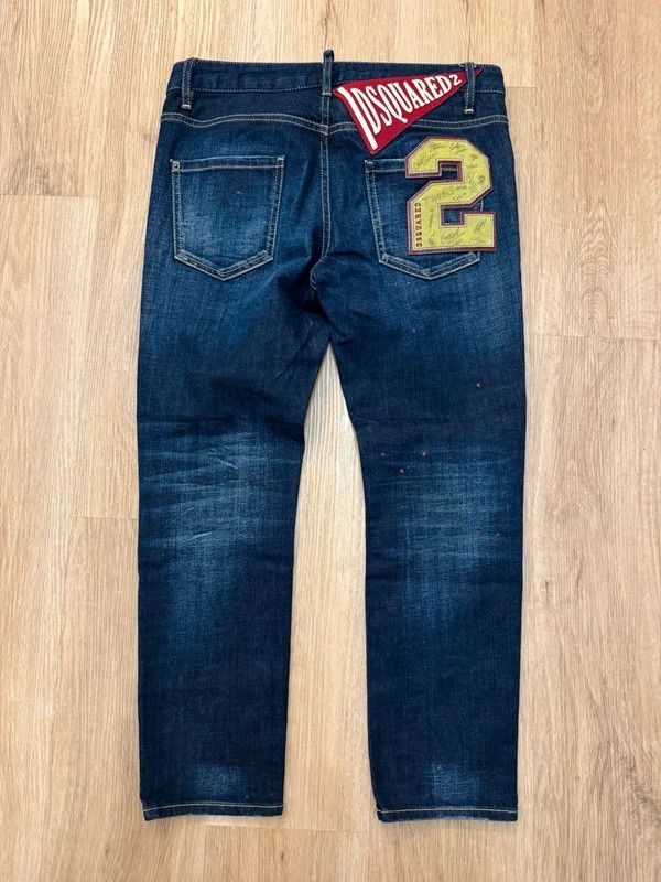 Dsquared2 Dsquared2 Cool Girl Cropped Jeans Big Logo size 40 Navy New Size 28" / US 6 / IT 42 - 2 Thumbnail