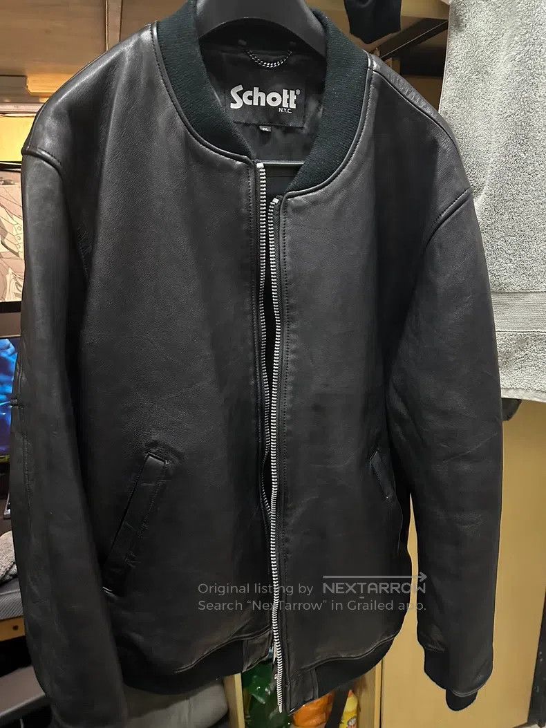 Schott Schott Leather coat Size US XXL / EU 58 / 5 - 1 Thumbnail