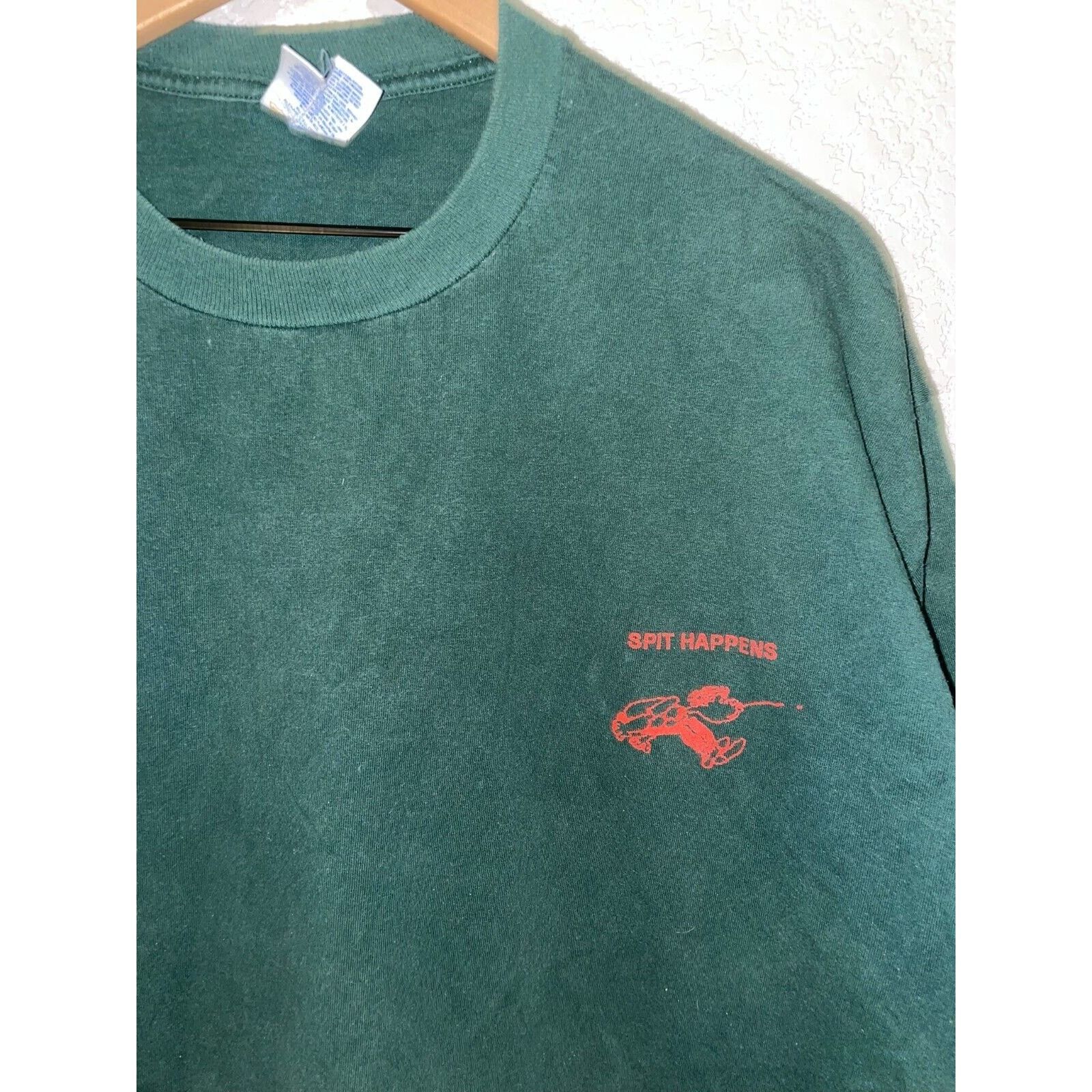 Jerzees 1997 Spit Happens Cherry Pit Spitting Contest Shirt 90s XL Size US XL / EU 56 / 4 - 2 Thumbnail