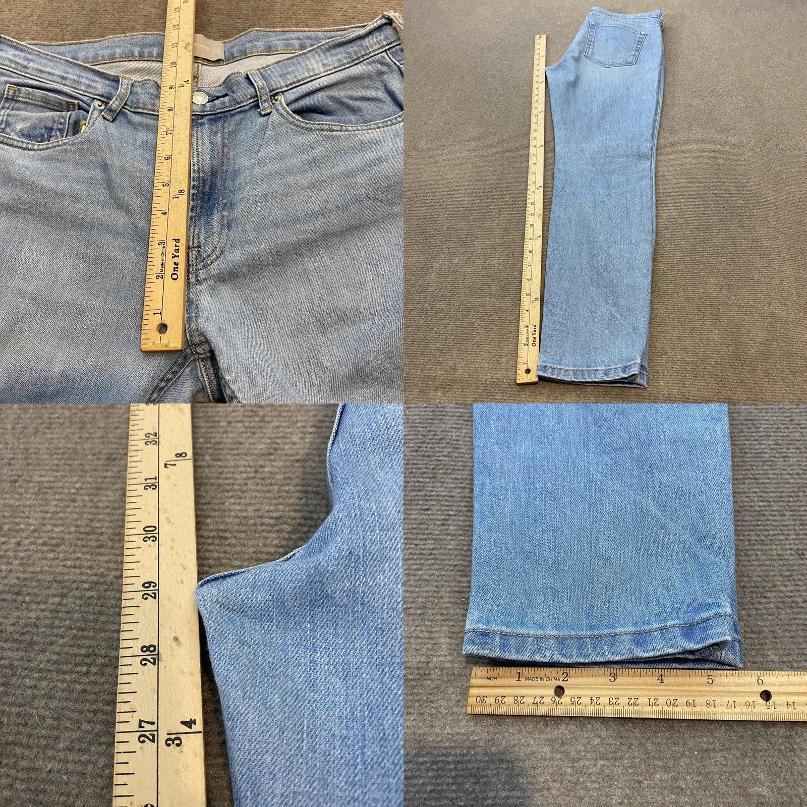 Everlane Everlane Jeans Womens 29 Regular Light Blue Denim Stretch Skinny High Rise Jeans Size 29" - 8 Thumbnail