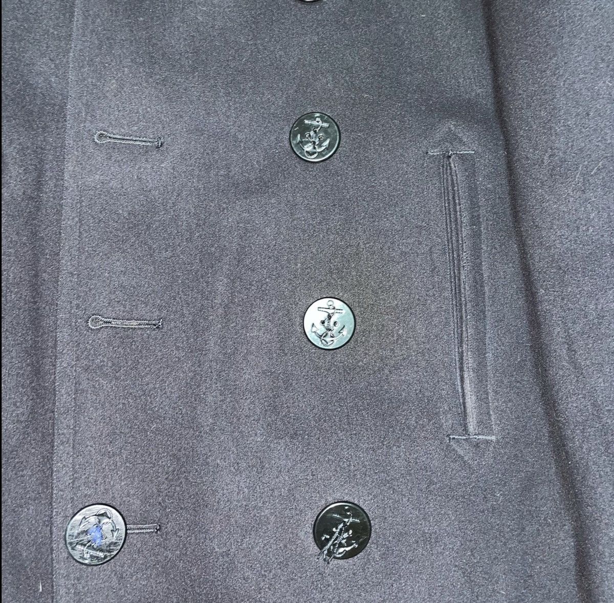 Other US NAVY Vintage Peacoat Stenciled Size US M / EU 48-50 / 2 - 2 Thumbnail