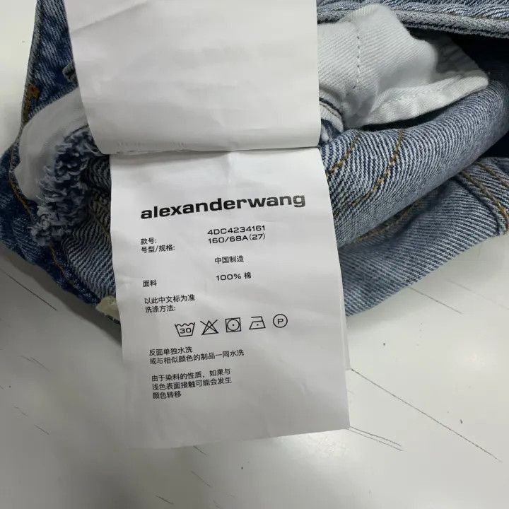 Alexander Wang Alexander Wang High-Waisted Denim Shorts for Women - Size 27" / US 4 / IT 40 - 4 Thumbnail
