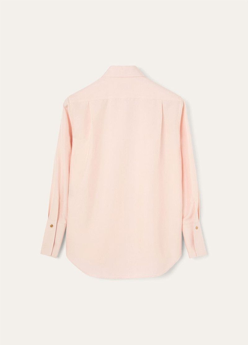 Loro Piana o1srvl11e0526 FAP8386 Dunia Shirt in Pink Size XS / US 0-2 / IT 36-38 - 2 Thumbnail