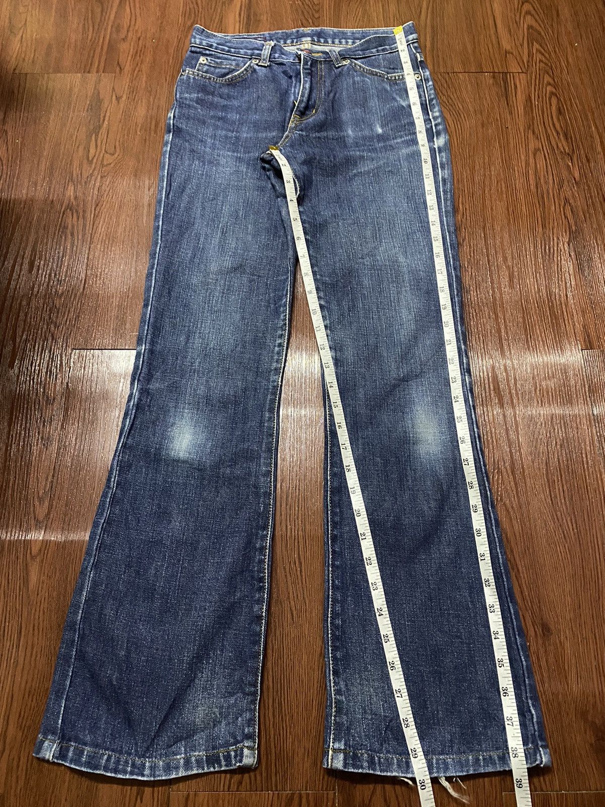 Japanese Brand Vintage Japanese Brands Blue Wash Flare Style Jeans Size US 27 - 9 Thumbnail