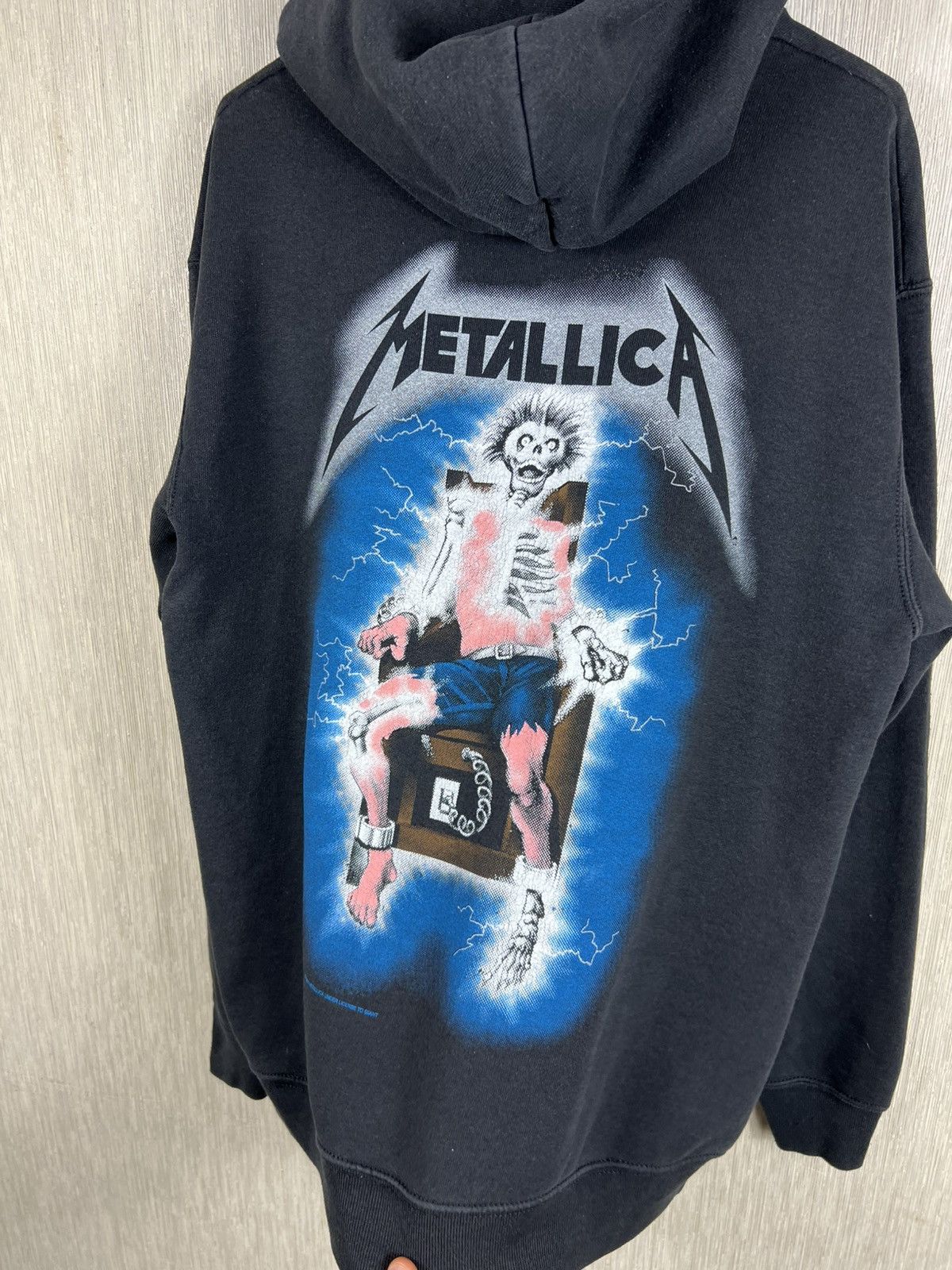 Metallica Vintage 1994 Metallica ride the lightning hoodie giant fotl Size US M / EU 48-50 / 2 - 25 Thumbnail