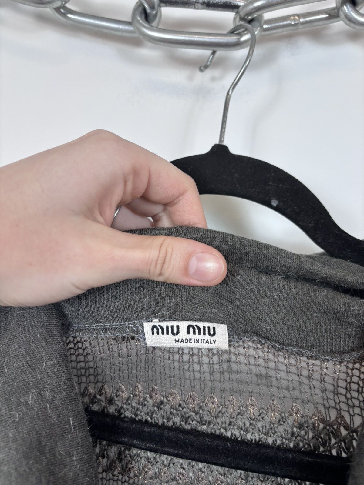 Miu Miu Miu Miu 2000s Women’s Y2K Wool Silk Mesh Turtleneck Sweater Size S / US 4 / IT 40 - 9 Thumbnail
