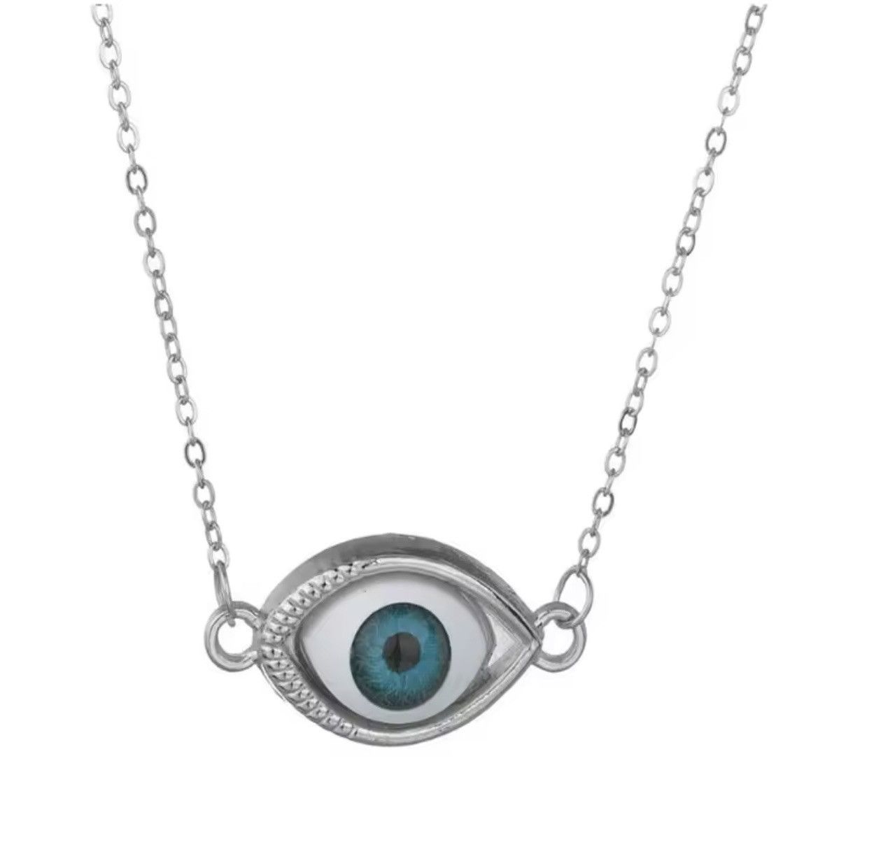 Jewelry Eye Ball Necklace Punk Grunge Chain Size ONE SIZE - 2 Thumbnail
