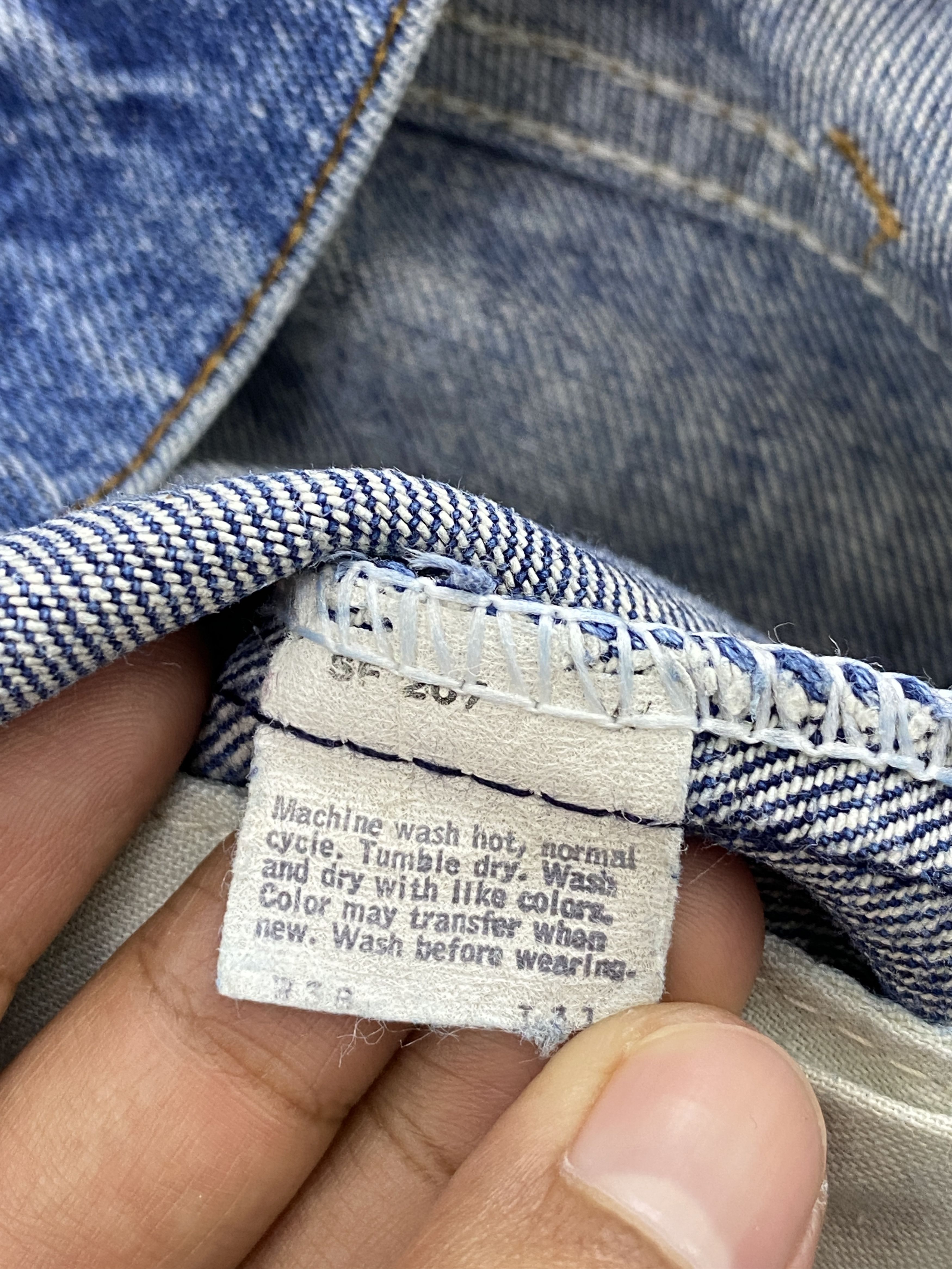 Levi's × Vintage Vintage 80s Levi's 505 Faded Blue Denim Jeans Size US 36 / EU 52 - 7 Thumbnail