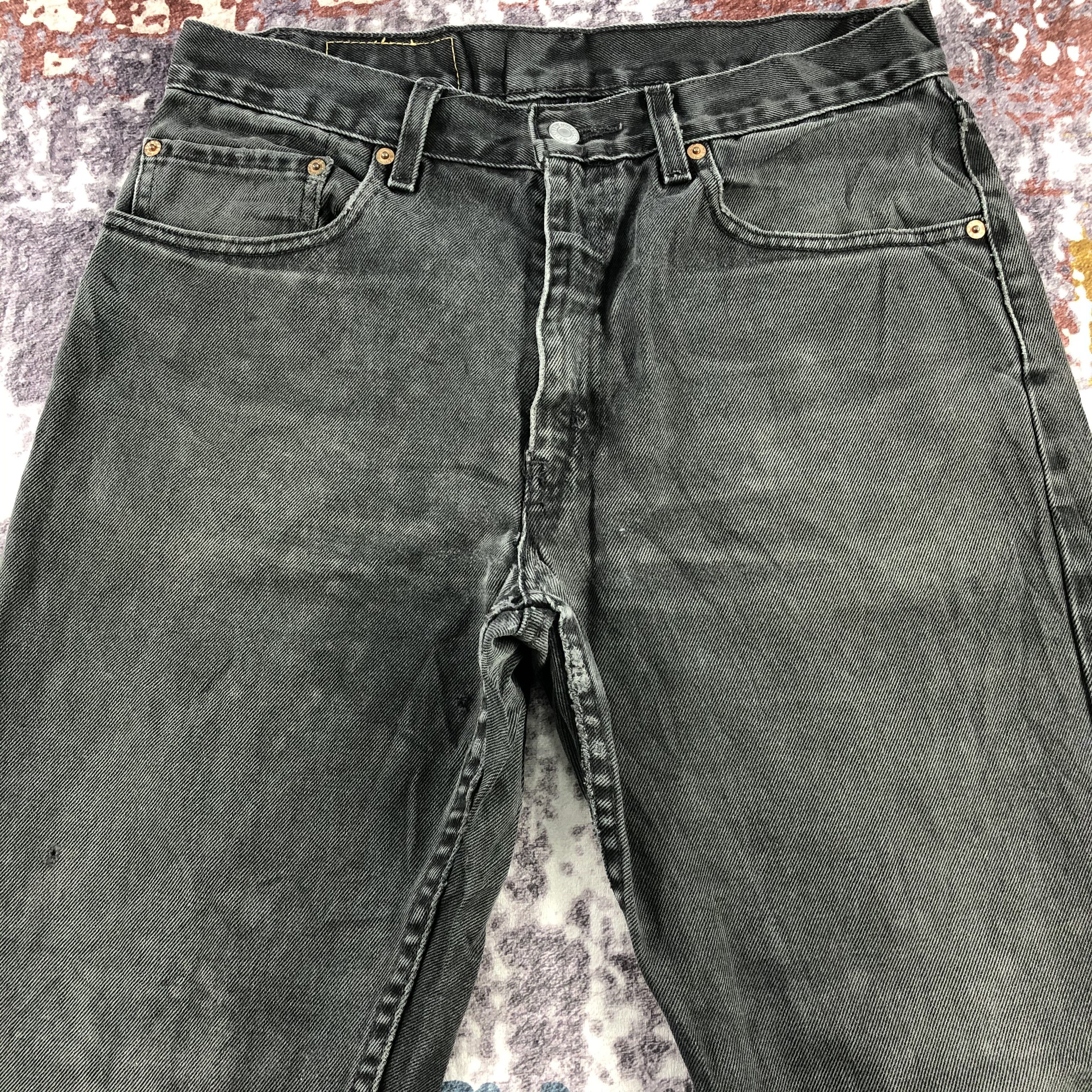 Levi's × Vintage Vintage 90s Faded Black Levis 505 Jeans-JM2945 Size US 32 / EU 48 - 3 Thumbnail