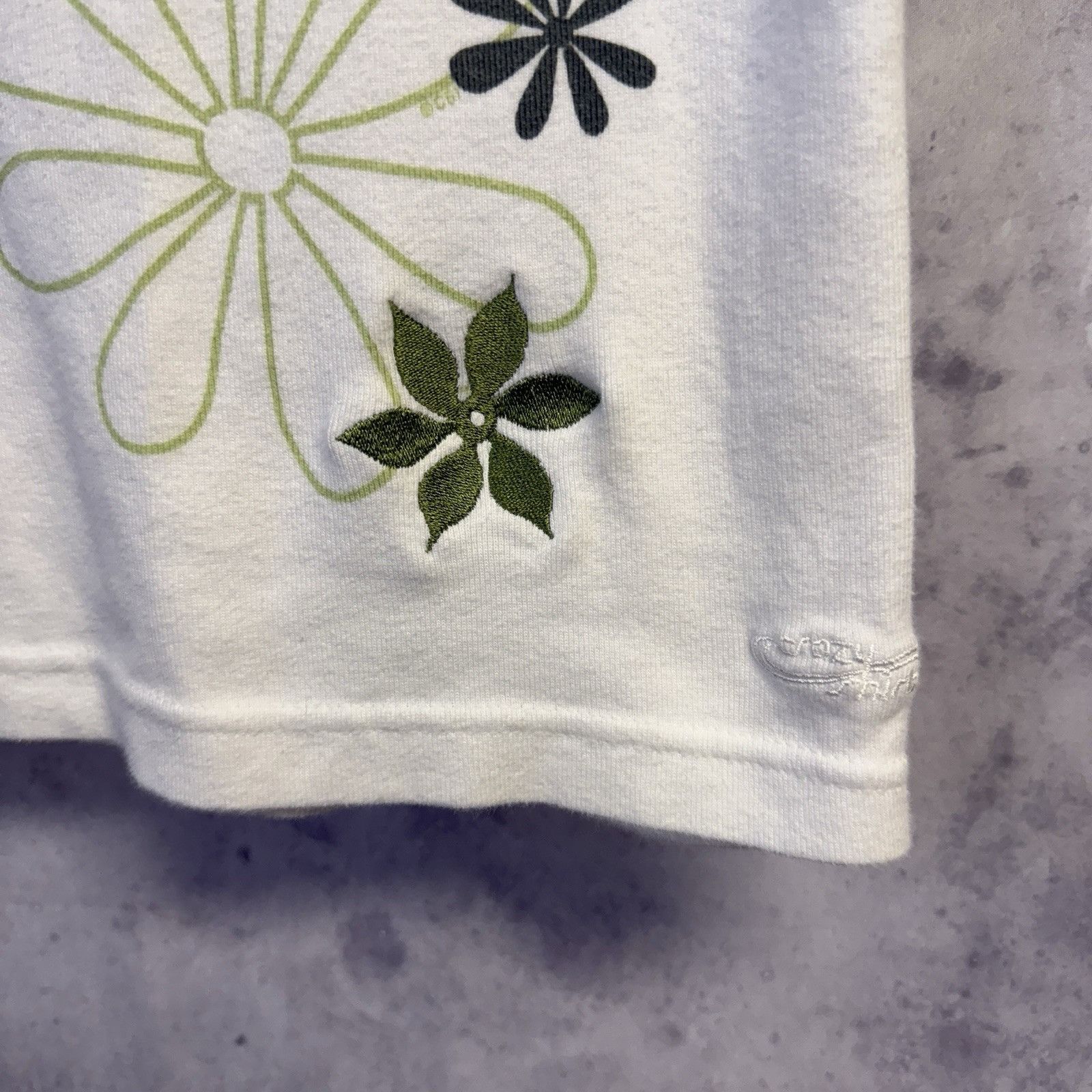 Other Vintage Crazy Shirts Womens Shirt White Large Floral Flowers Size L / US 10 / IT 46 - 5 Thumbnail