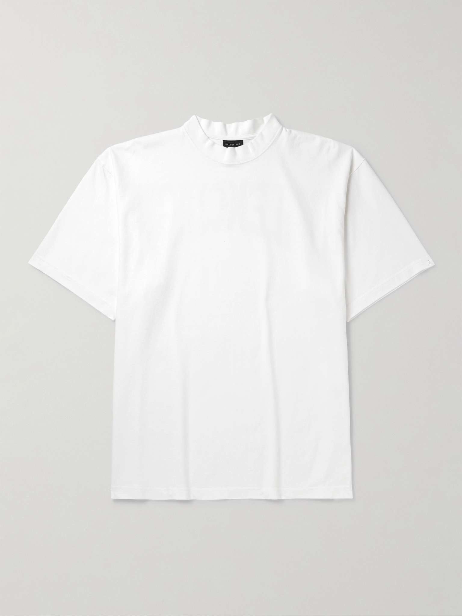 Balenciaga o1tr1nto0725 Hand Drawn T-Shirt Medium Fit in White Size US S / EU 44-46 / 1 - 2 Thumbnail