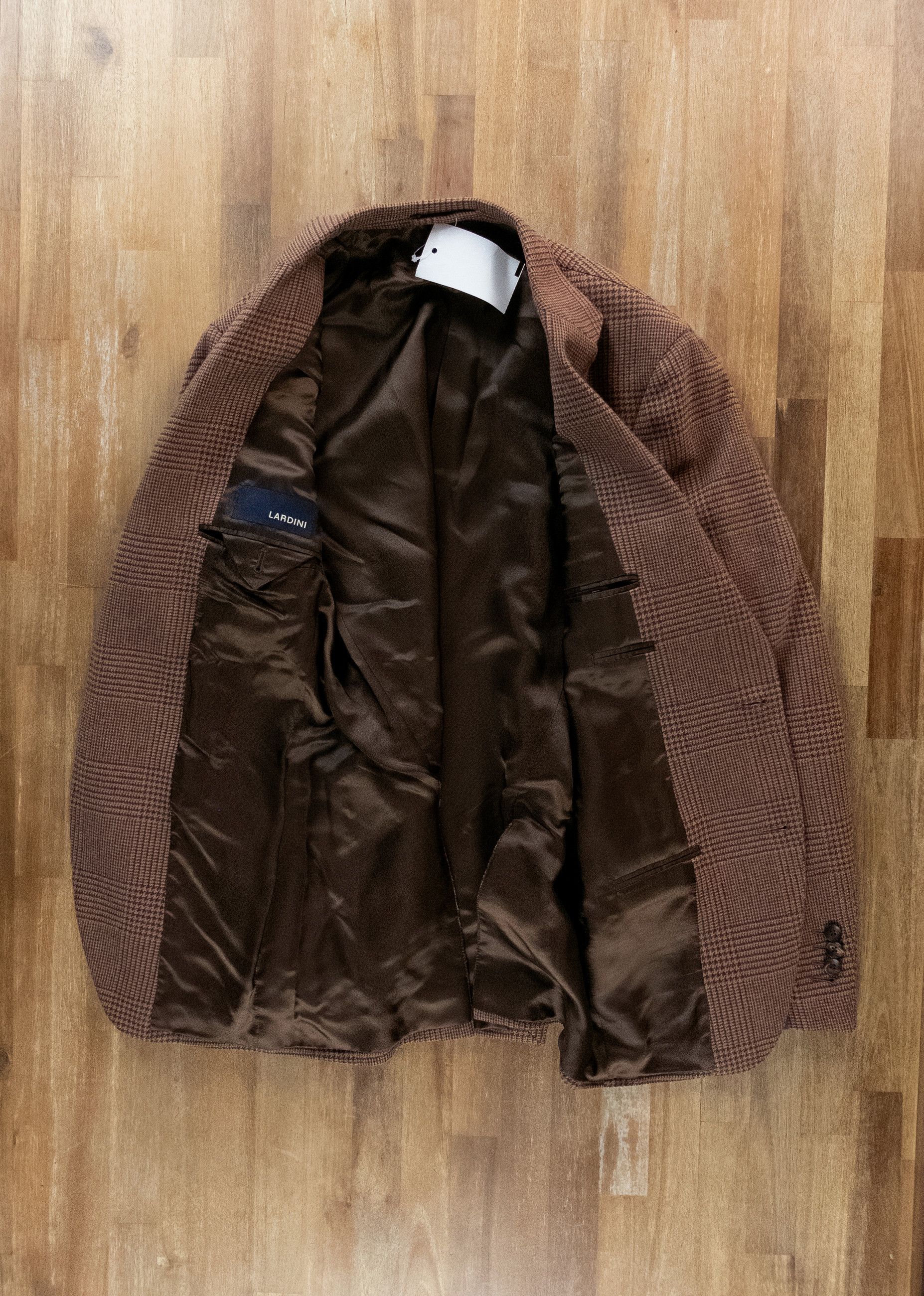 Lardini LARDINI brown glen check wool sportscoat jacket Size 38 US Size 38R - 11 Thumbnail