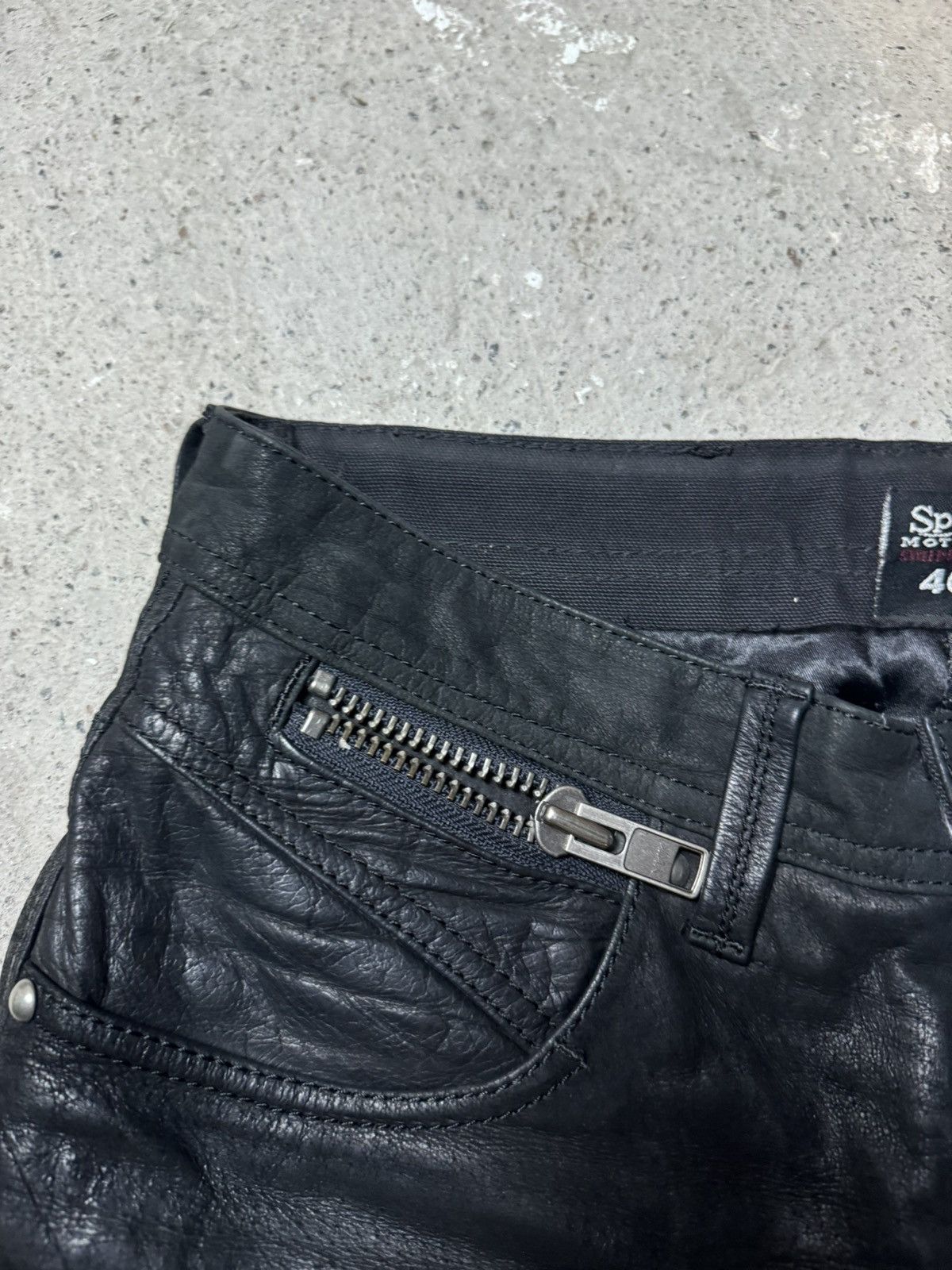 Genuine Leather Avantgarde Leather Bikers Spirit Motors Opium Vintage Y2K Size US 32 / EU 48 - 3 Thumbnail