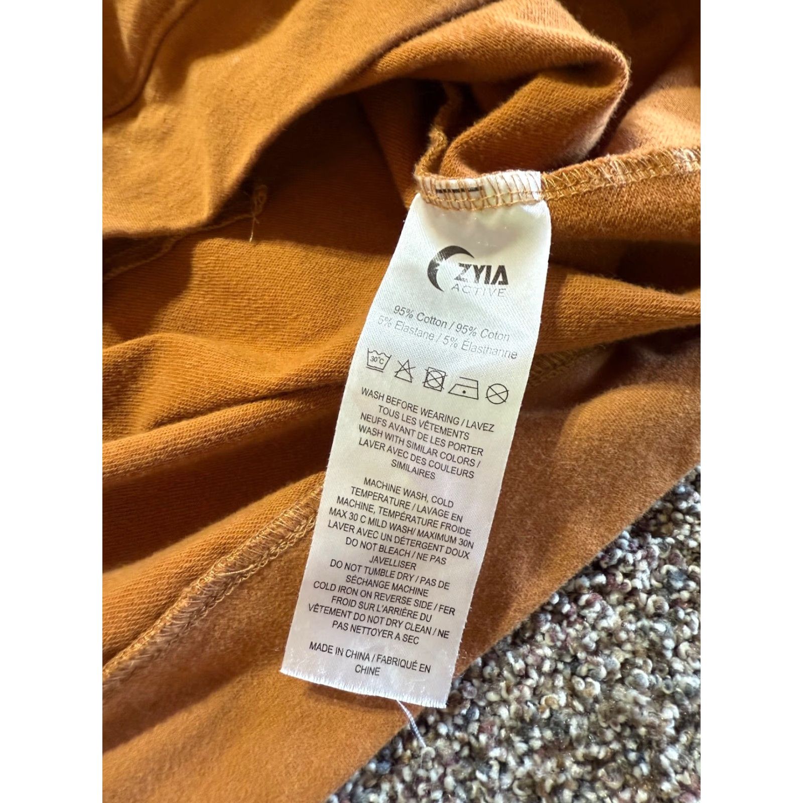 Vintage Zyai Womens Hoodie Pullover L Brown Cotton Blend Sleeveless Activewear Pullover Hoodie Womens L Brown Cotton Blend Zyia Size L / US 10 / IT 46 - 3 Thumbnail