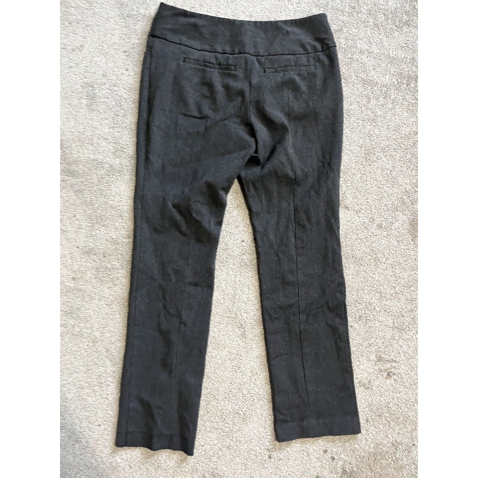 Vintage Express Editor Relaxed Trouser Pants Women’s Size 2S Black Mid Rise Work Career Womens Size 26" / US 2 / IT 38 - 4 Thumbnail
