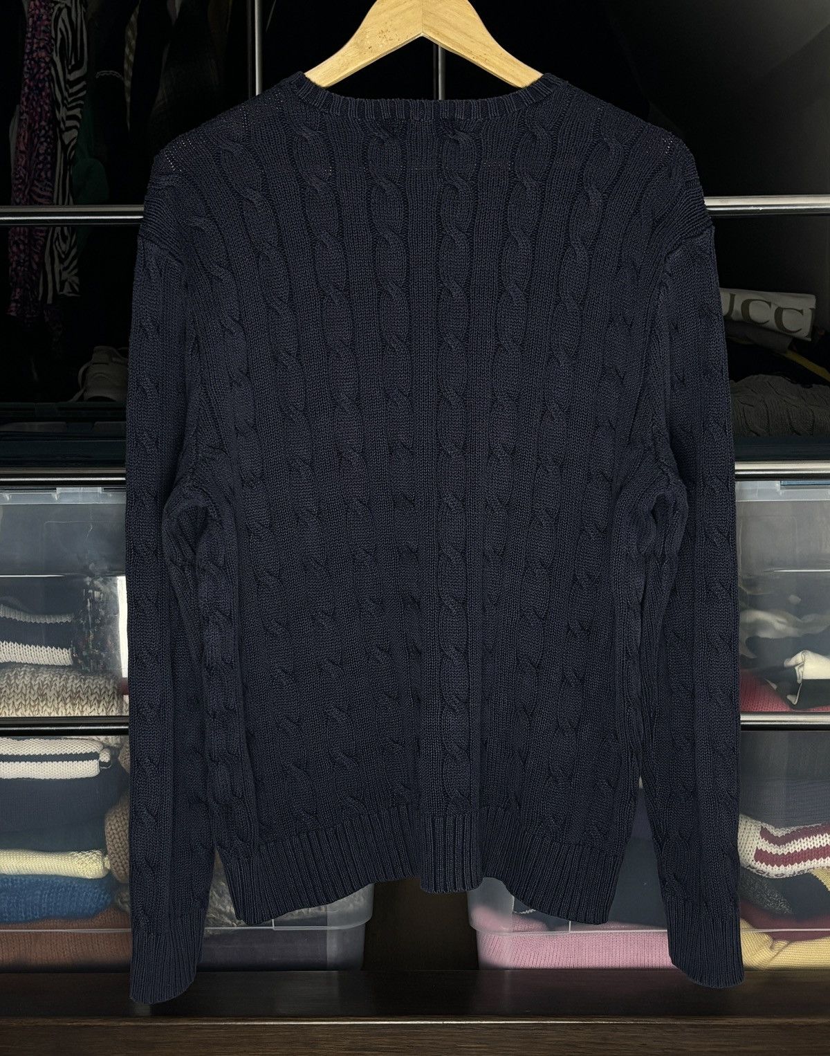 Polo Ralph Lauren Polo Ralph Lauren Cable Knit Sweater Vintage Pullover Size US L / EU 52-54 / 3 - 5 Thumbnail