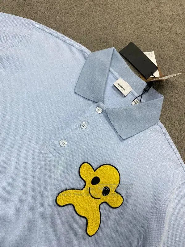 Burberry Burberry Men's Blue Cotton Polo Shirt. Size US L / EU 52-54 / 3 - 2 Thumbnail