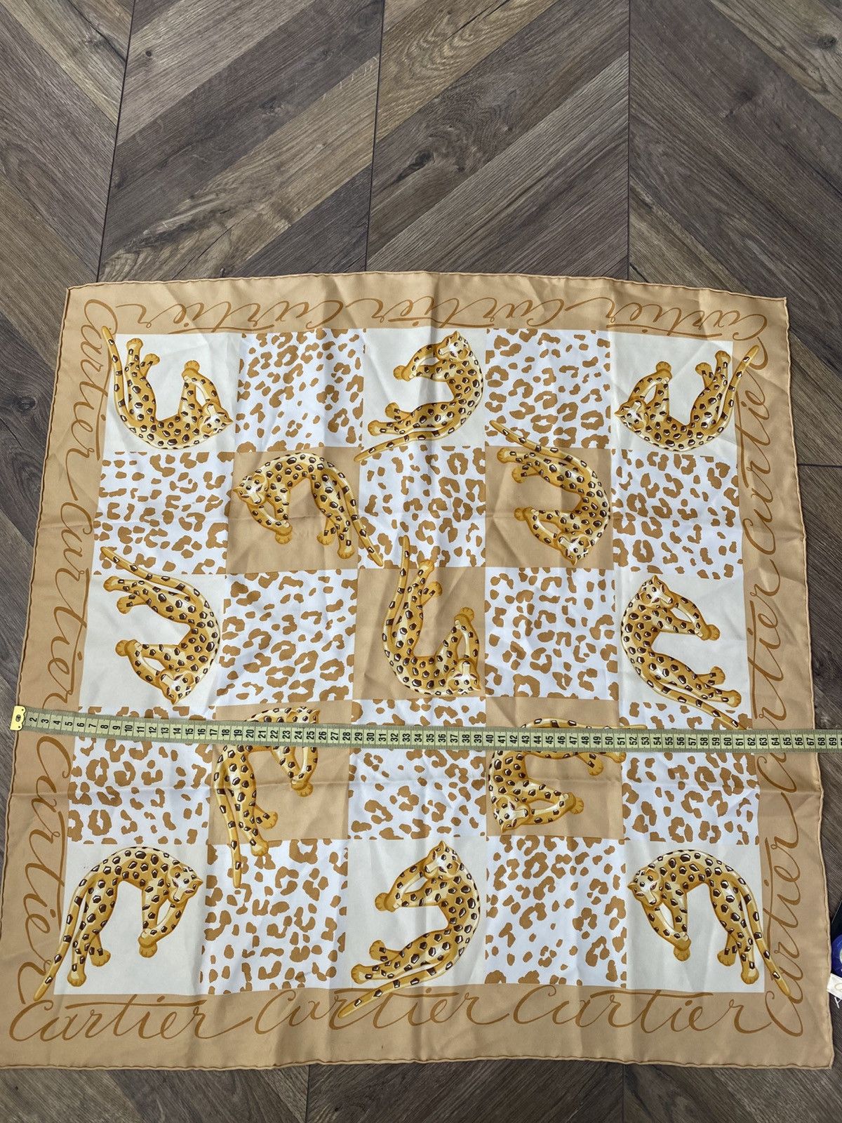 Cartier Vintage Cartier Silk Scarf Panther Size ONE SIZE - 11 Thumbnail