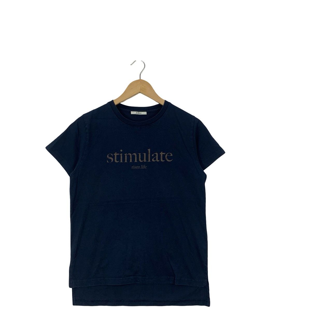 Other R ISM Stimulate Minimalist Text Based Graphic faded Gold Tee Size US S / EU 44-46 / 1 - 4 Thumbnail