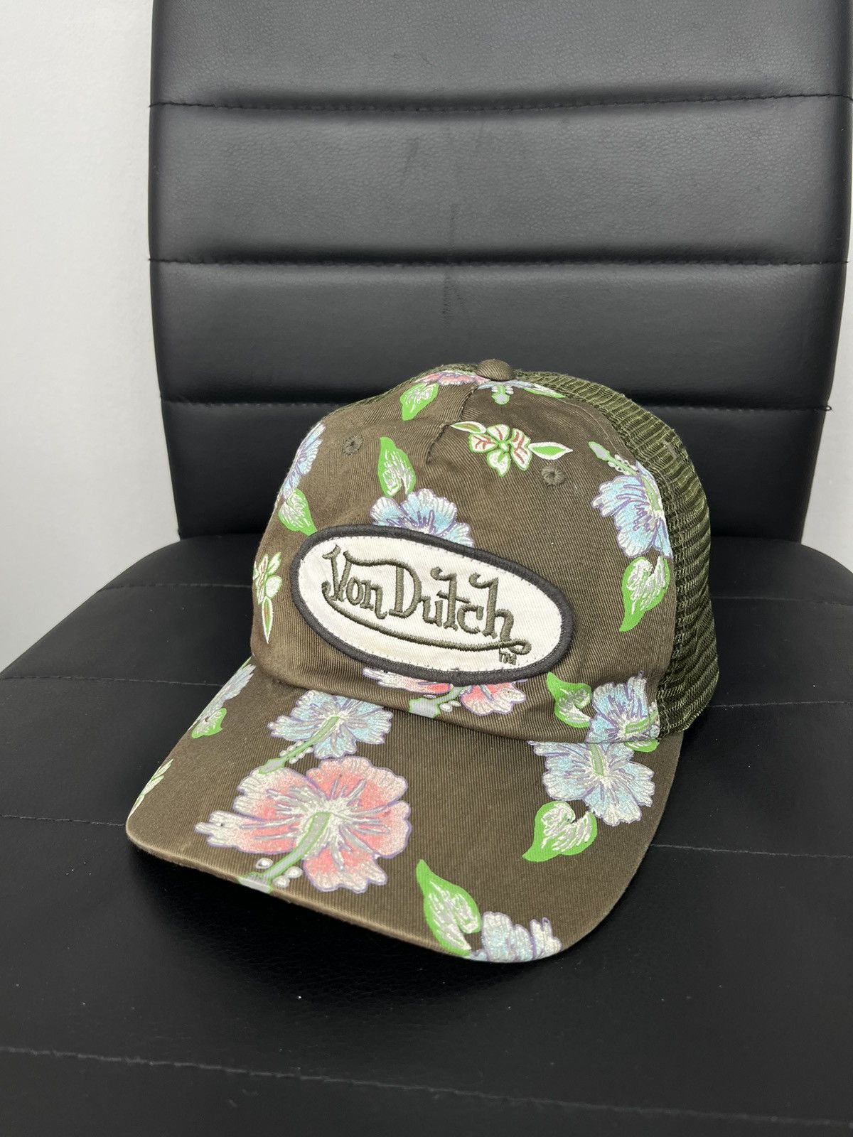 Vintage × Von Dutch Von Dutch Cap Hat Floral Trucker Classic Logo Size ONE SIZE - 1 Thumbnail