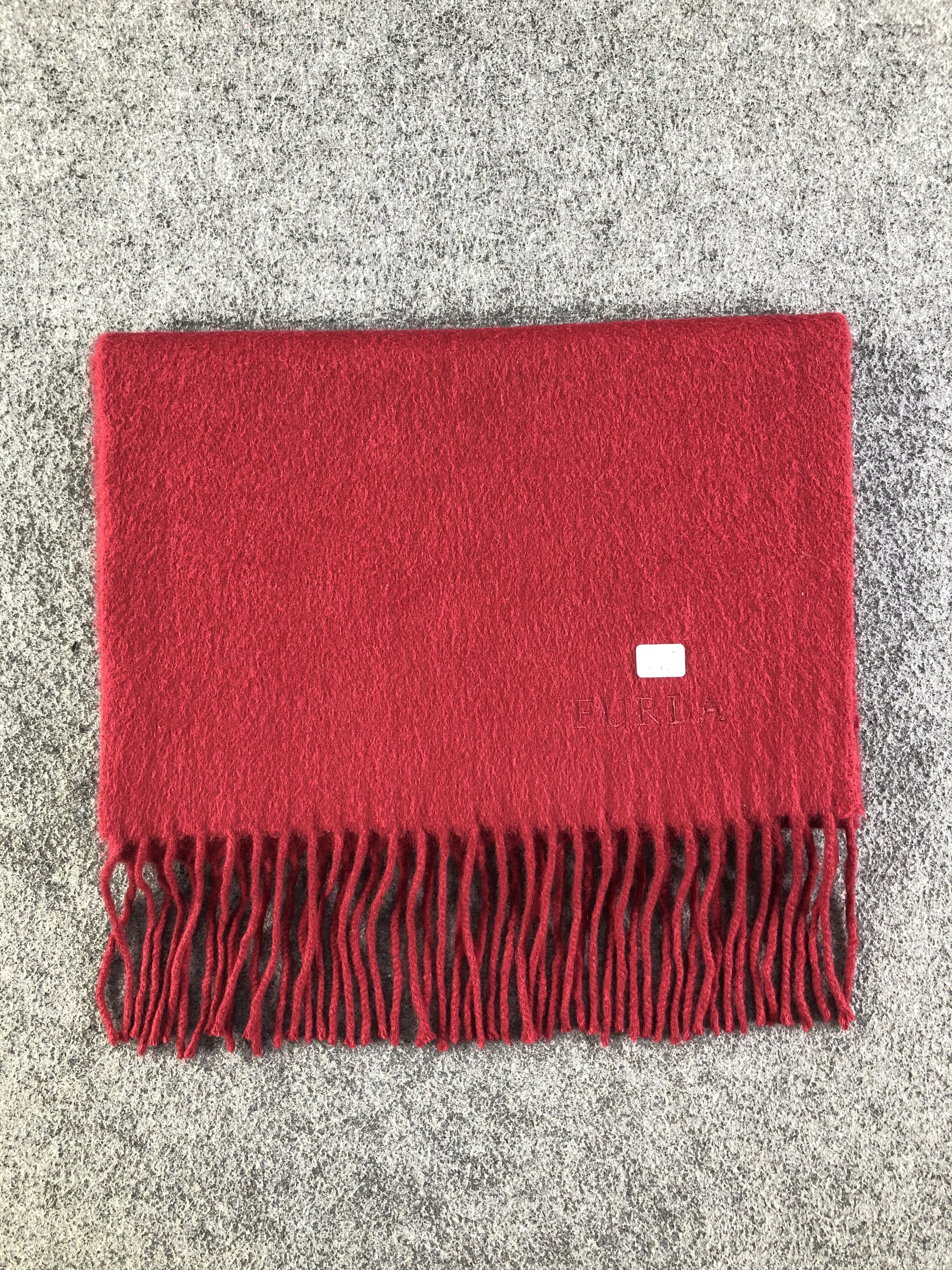 Furla × Vintage Furla Plain Cashmere Scarf / Muffler / Neckwear Size ONE SIZE - 7 Thumbnail