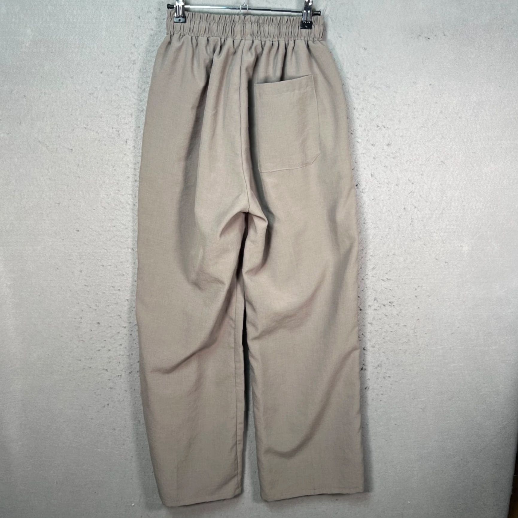 Vintage Landmuseum Womens One Size Gray Wide-Leg Elastic Waist Pants Size 42" / US 20 - 2 Thumbnail