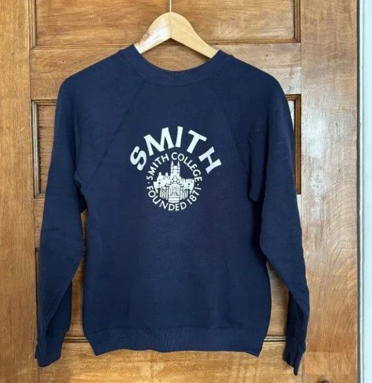 Other Vintage Smith College Navy Crewneck Sweatshirt Size XS / US 0-2 / IT 36-38 - 1 Thumbnail
