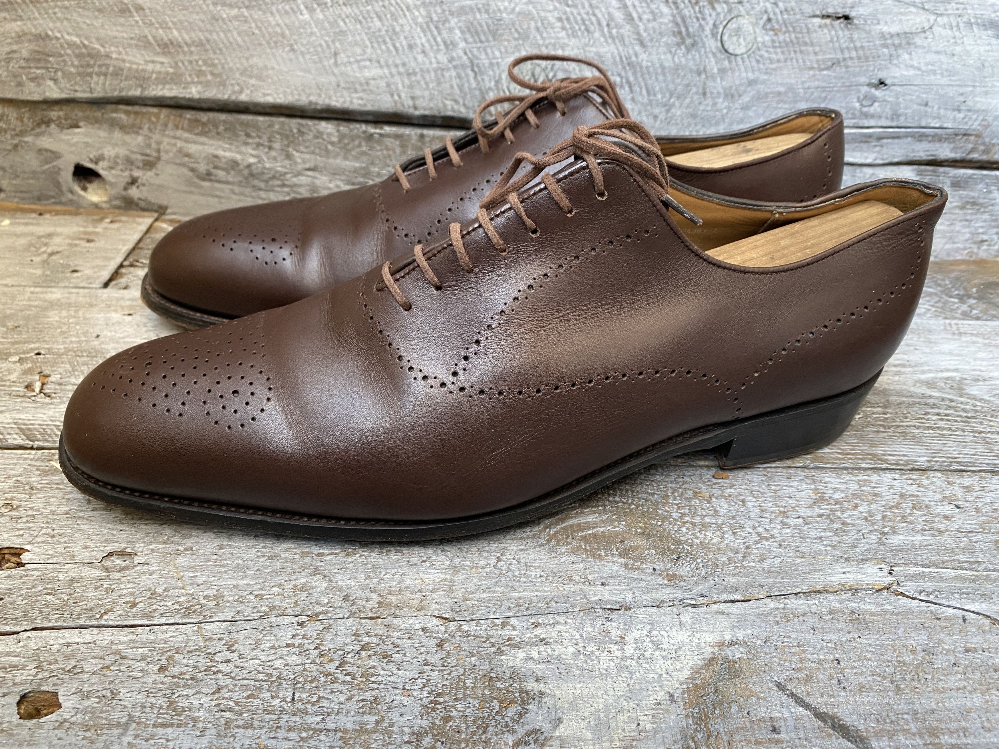 J.M. Weston Jm weston brown oxford brown leather shoes Uk8E Size US 9 / EU 42 - 5 Thumbnail