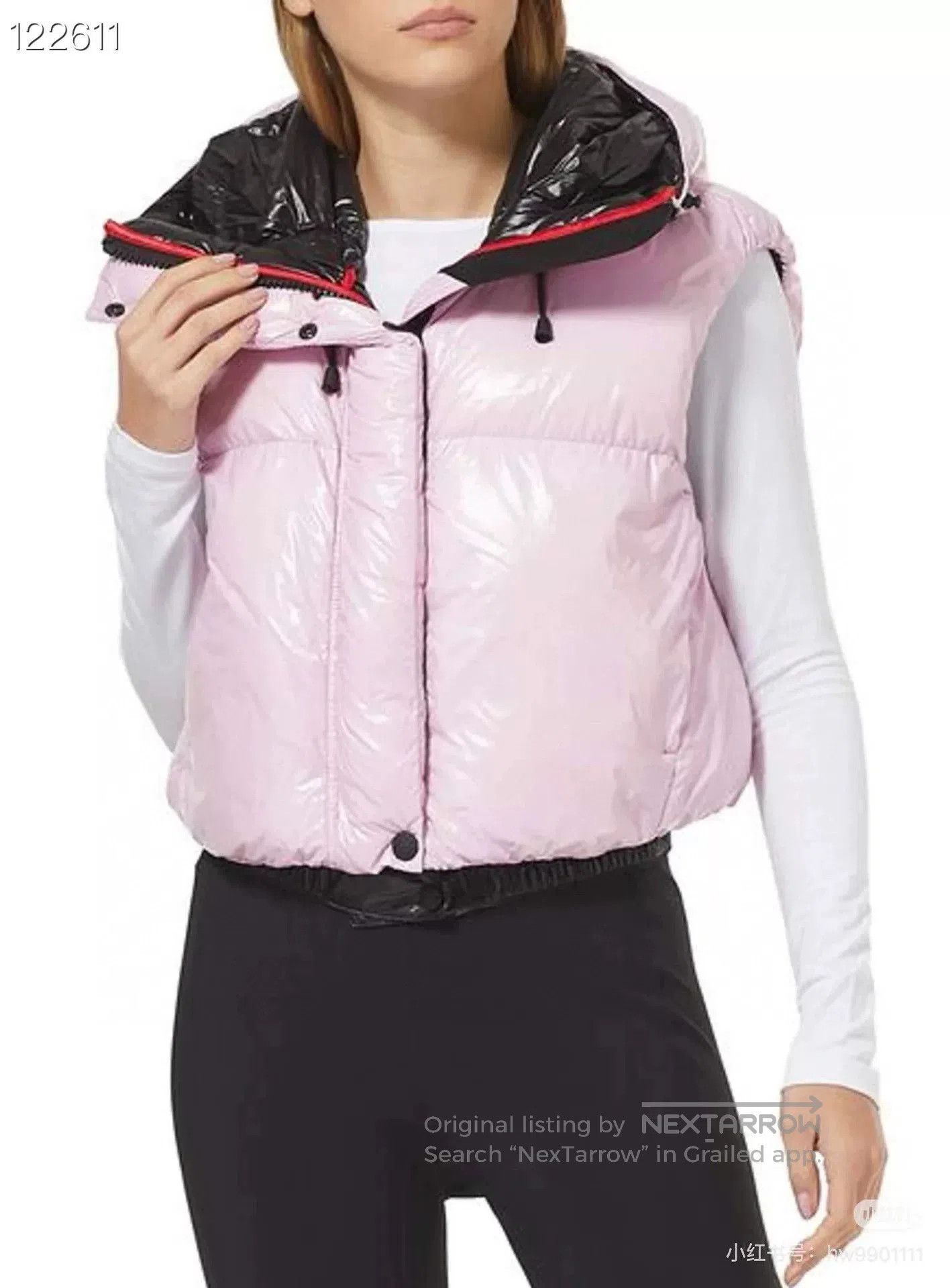 Moncler Moncler Pink Short Hooded Down Vest. Size S / US 4 / IT 40 - 9 Thumbnail