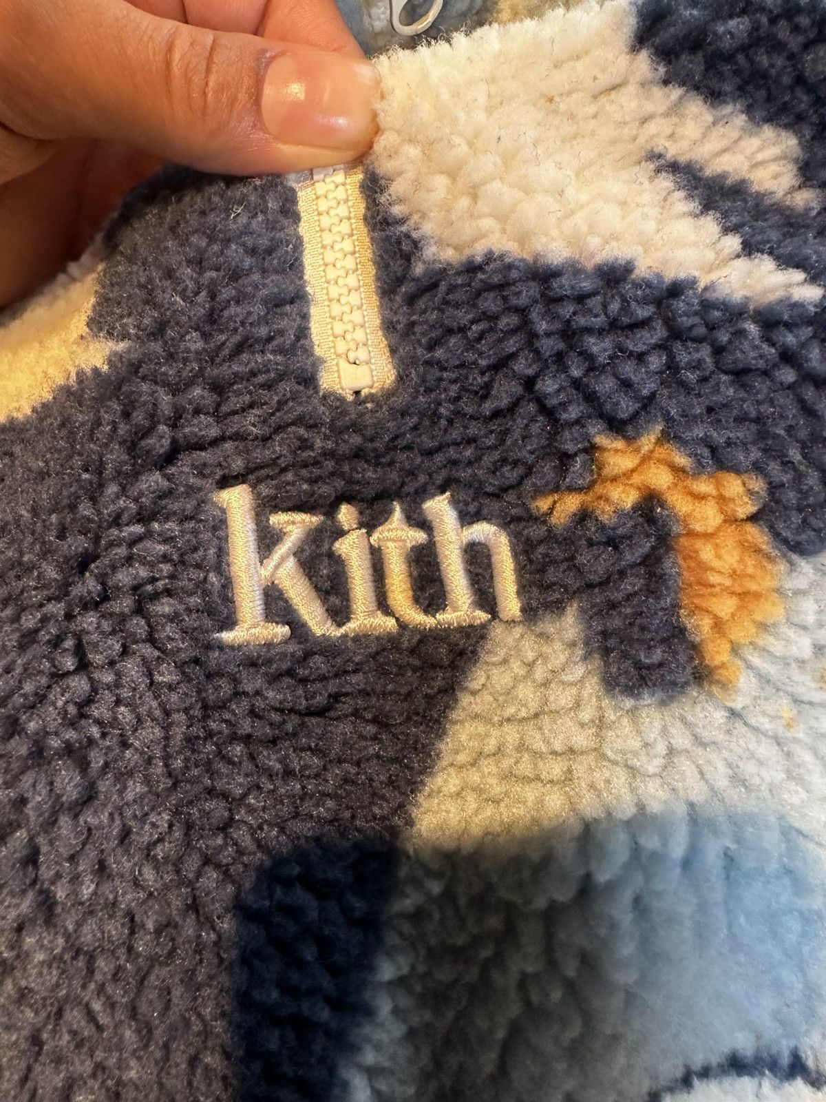 Kith Kith Lakeside Claremont Sherpa Quarter Zip 'Summit' Size US M / EU 48-50 / 2 - 5 Thumbnail