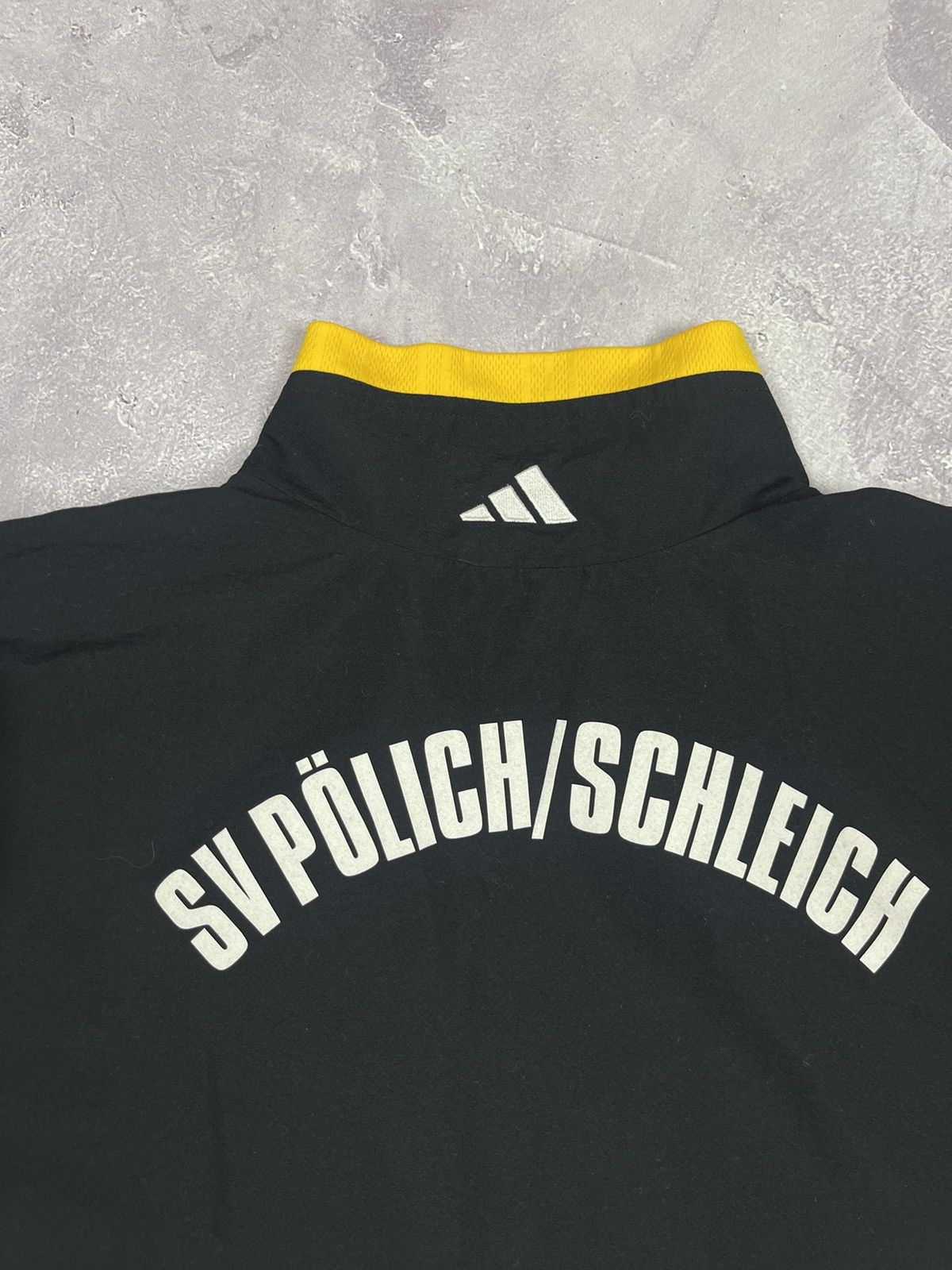 Adidas Vintage Adidas Soccer Jacket Yellow/Black SV POLICH/SCHLEICH Size US L / EU 52-54 / 3 - 14 Thumbnail