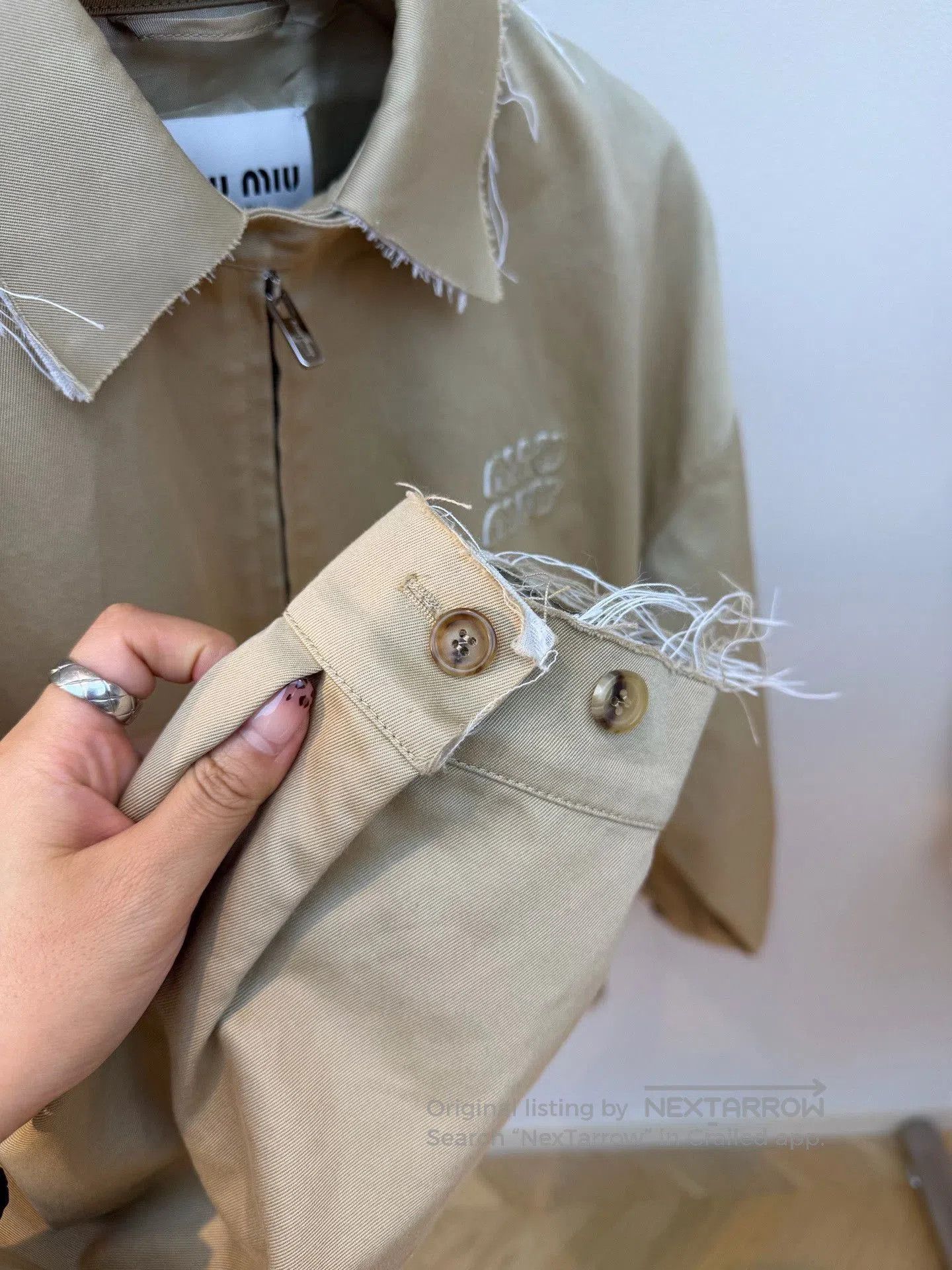 Miu Miu Miumiu SS22 Letter Jacquard Zip Jacket. Size XS / US 0-2 / IT 36-38 - 6 Thumbnail