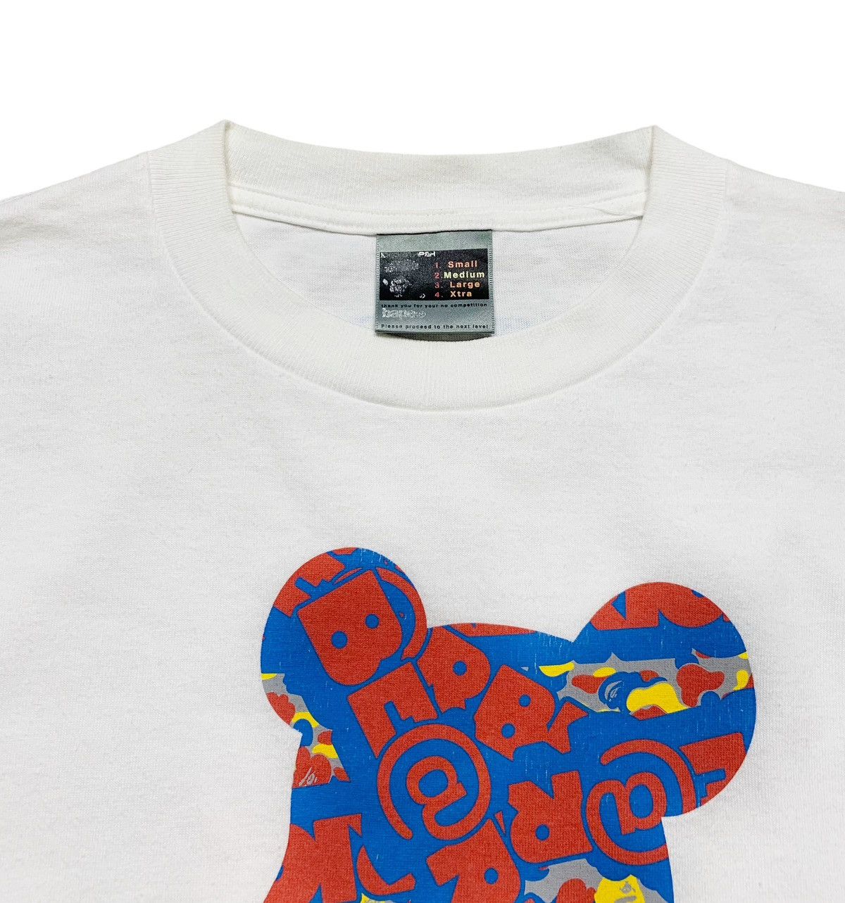 Bape × Medicom Toy Vintage 2003 Bape x Bearbrick Medicom Toy Kubrick T Shirt Size US M / EU 48-50 / 2 - 4 Thumbnail