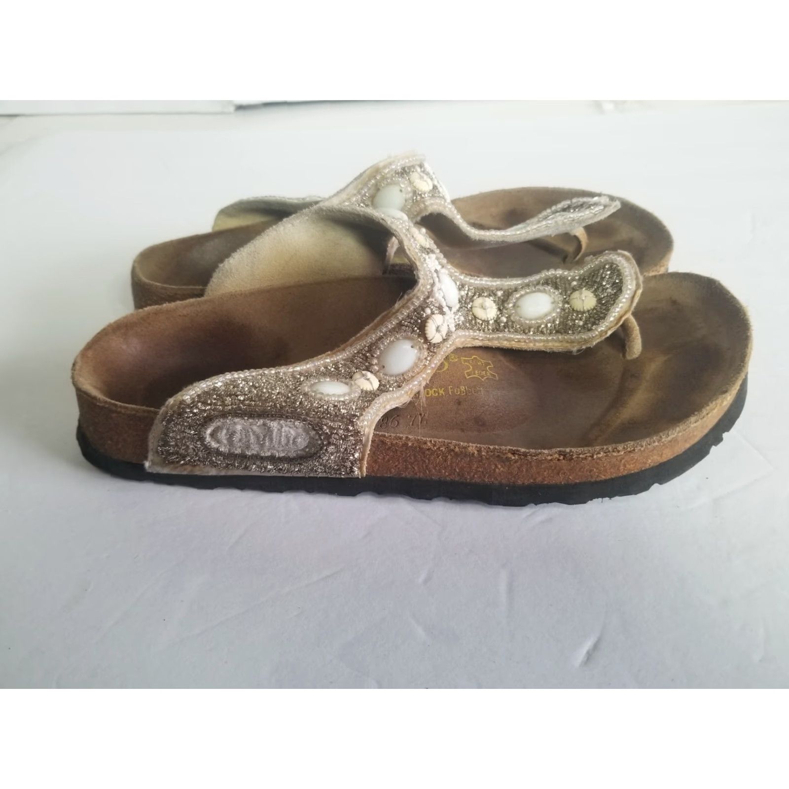 Birkenstock Papillio by Birkenstock Sandals Women Size 37 US 6 Multicolor Animal Print Birko-Flor Buckle Gizeh Orthopedic Shoes Size US 6 / IT 36 - 2 Thumbnail