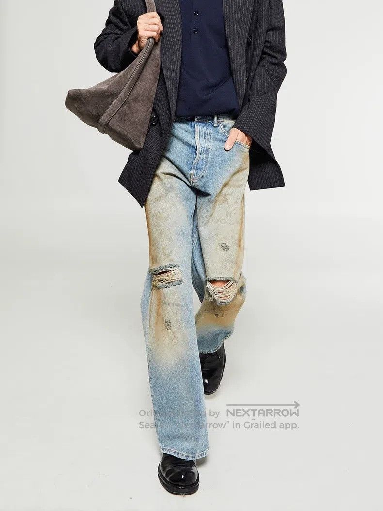 Acne Studios Acne Studios Blue mud-dyed distressed jeans Size US 33 - 6 Thumbnail