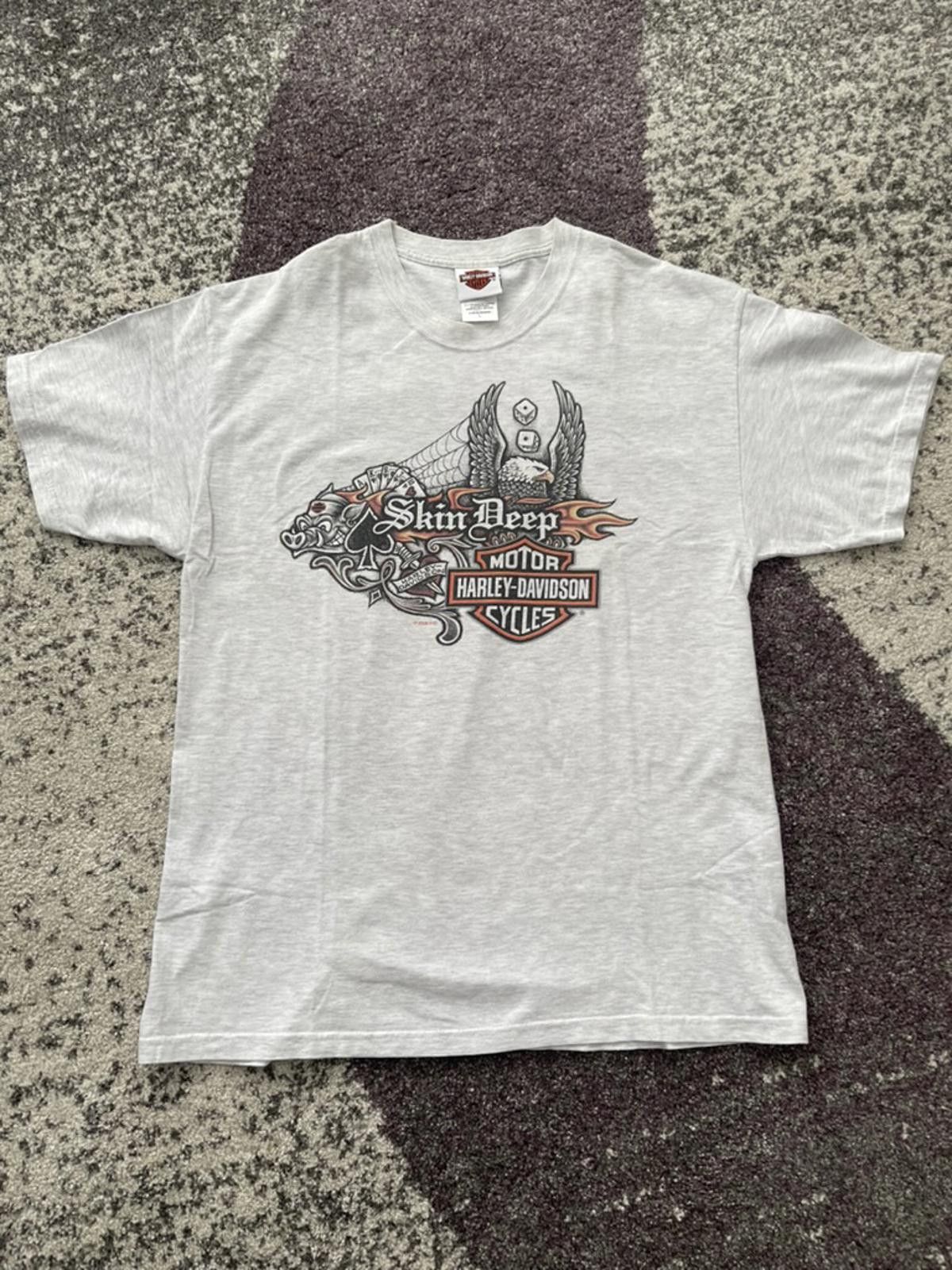 Harley Davidson 2009 Harley-Davidson “Skin Deep” Tattoo Art Tee Mississauga Size US L / EU 52-54 / 3 - 1 Thumbnail
