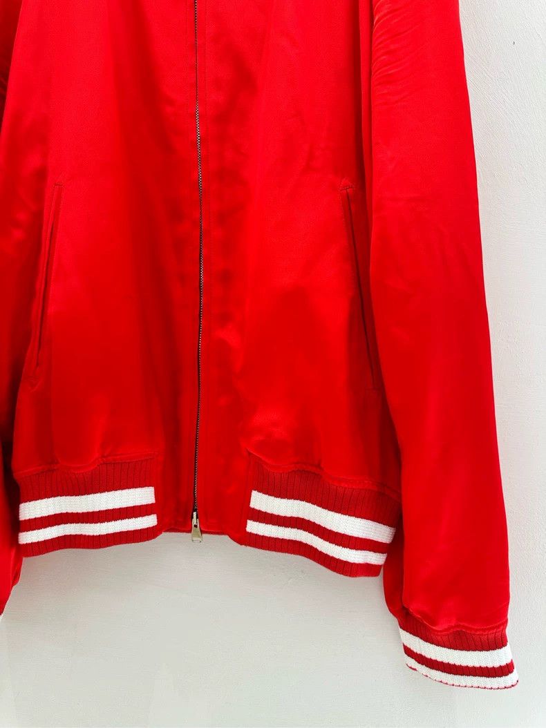 Louis Vuitton Louis Vuitton Red silk embroidered logo jacket 2501-Nextarr Size US M / EU 48-50 / 2 - 5 Thumbnail