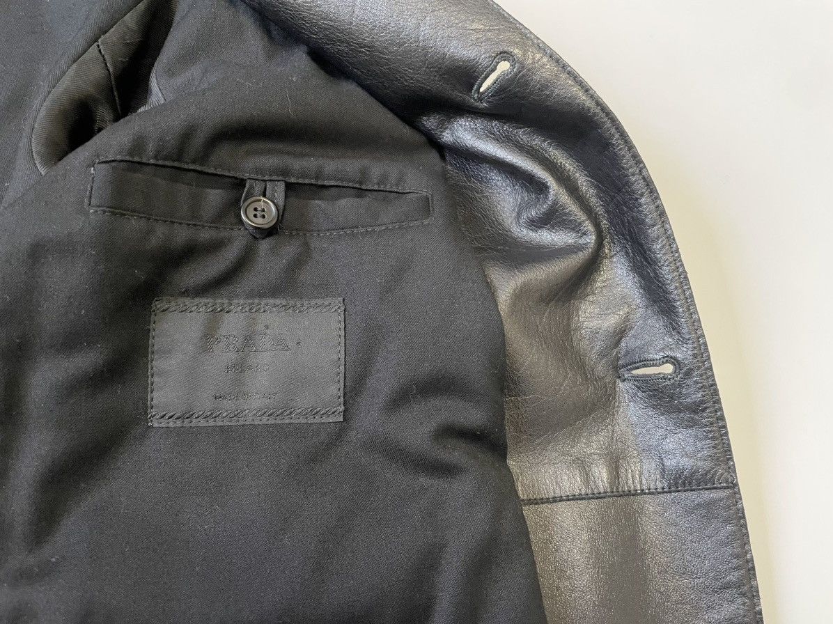 Prada A/W 2000 Black Leather Jacket Size US M / EU 48-50 / 2 - 9 Thumbnail