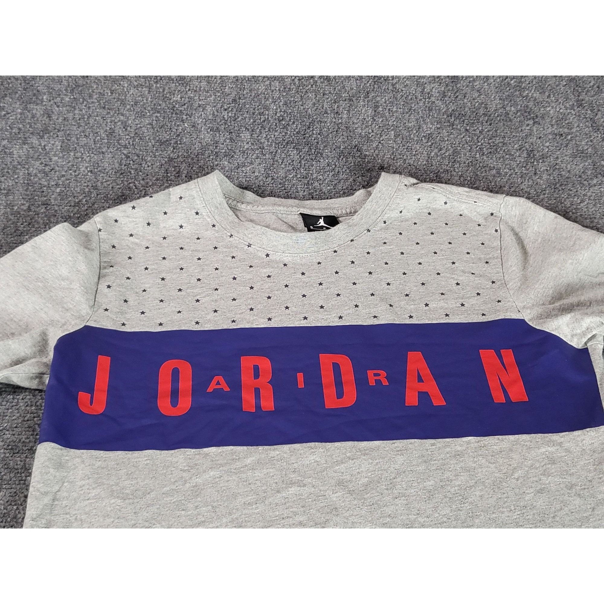 Jordan Brand Air Jordan Retro 7 Long Sleeve Tee TShirt Men Sz S Stars Log Size US S / EU 44-46 / 1 - 2 Thumbnail